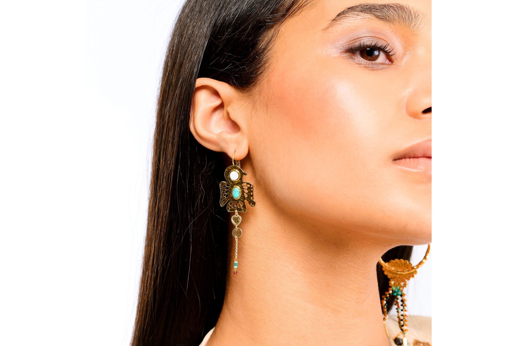 Hipanema Boucles d'oreilles Envol Turquoise