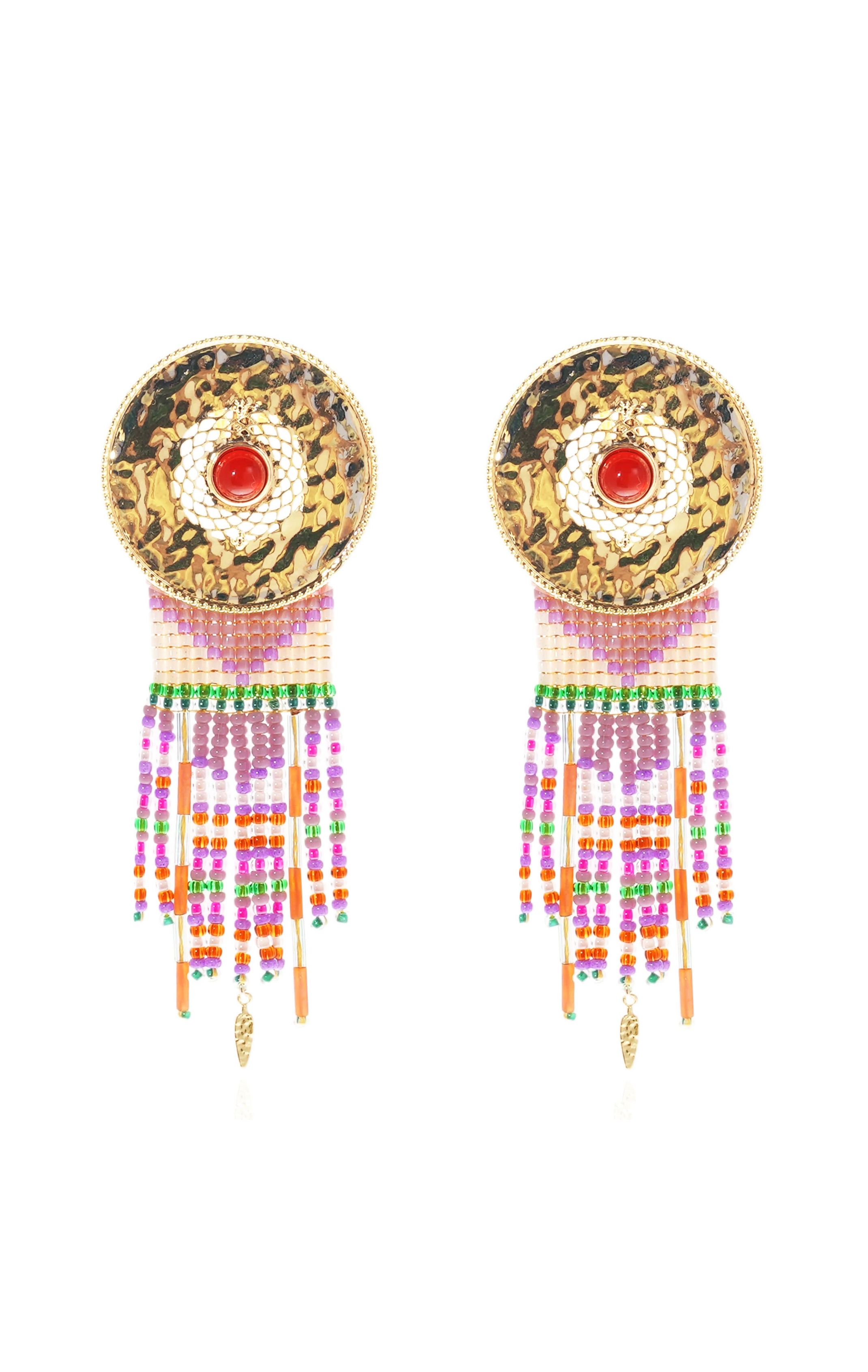 Boucles d'oreilles Byson Lilas