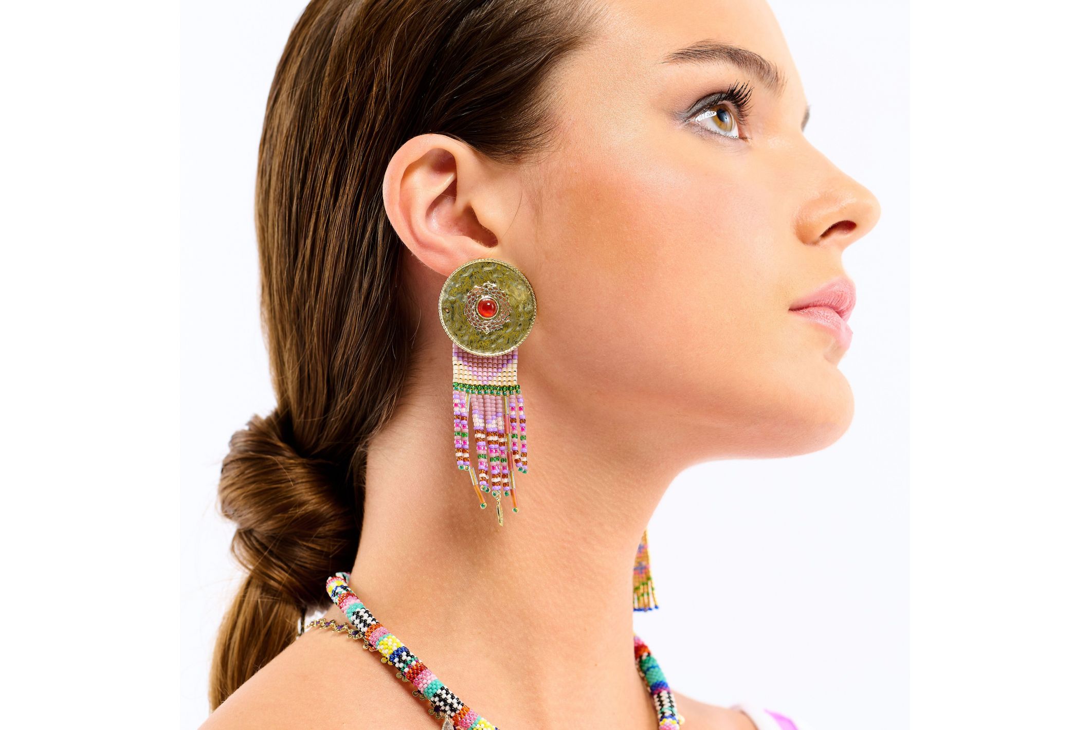 Hipanema Boucles d'oreilles Byson Lilas