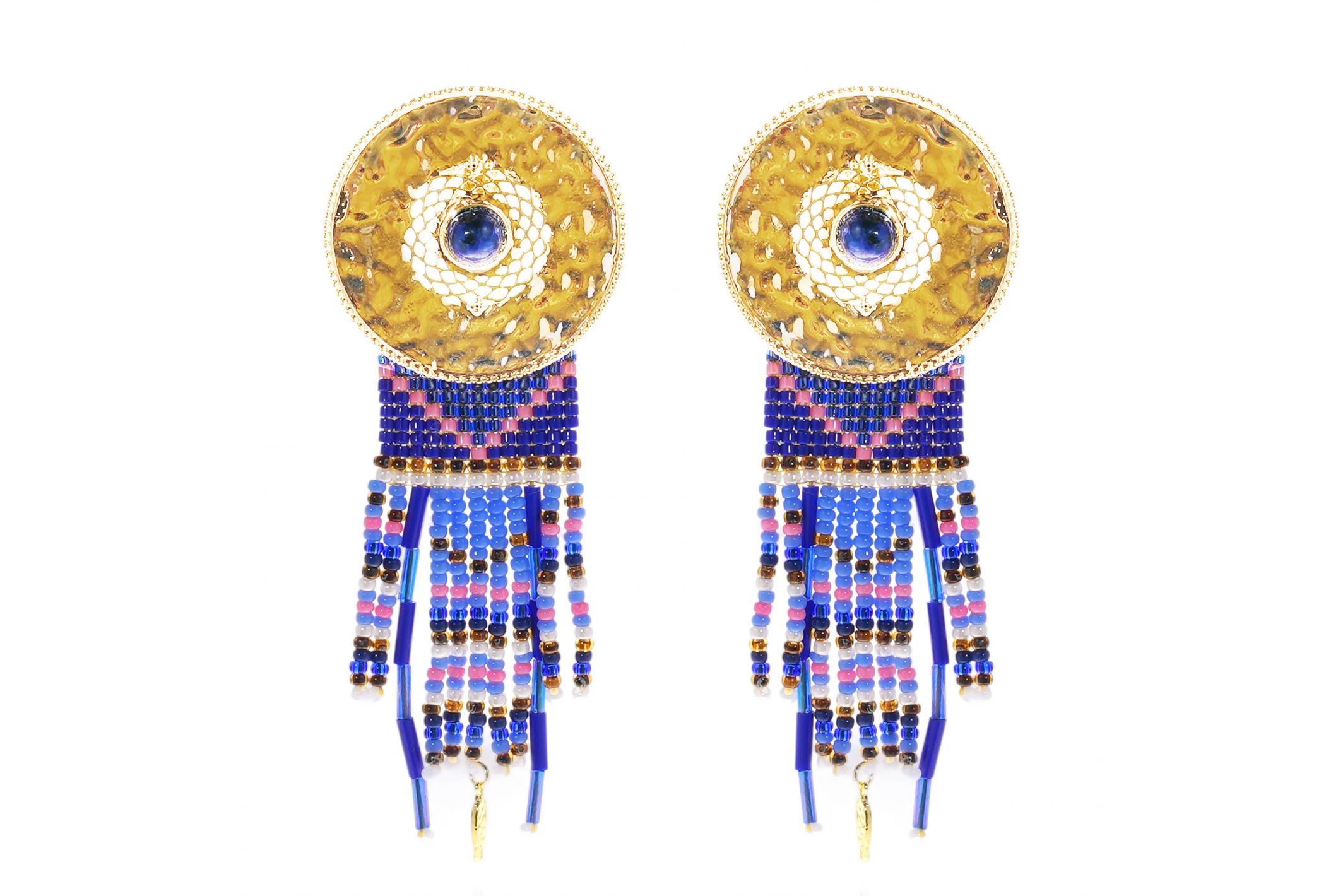 Boucles d'oreilles Byson Indigo