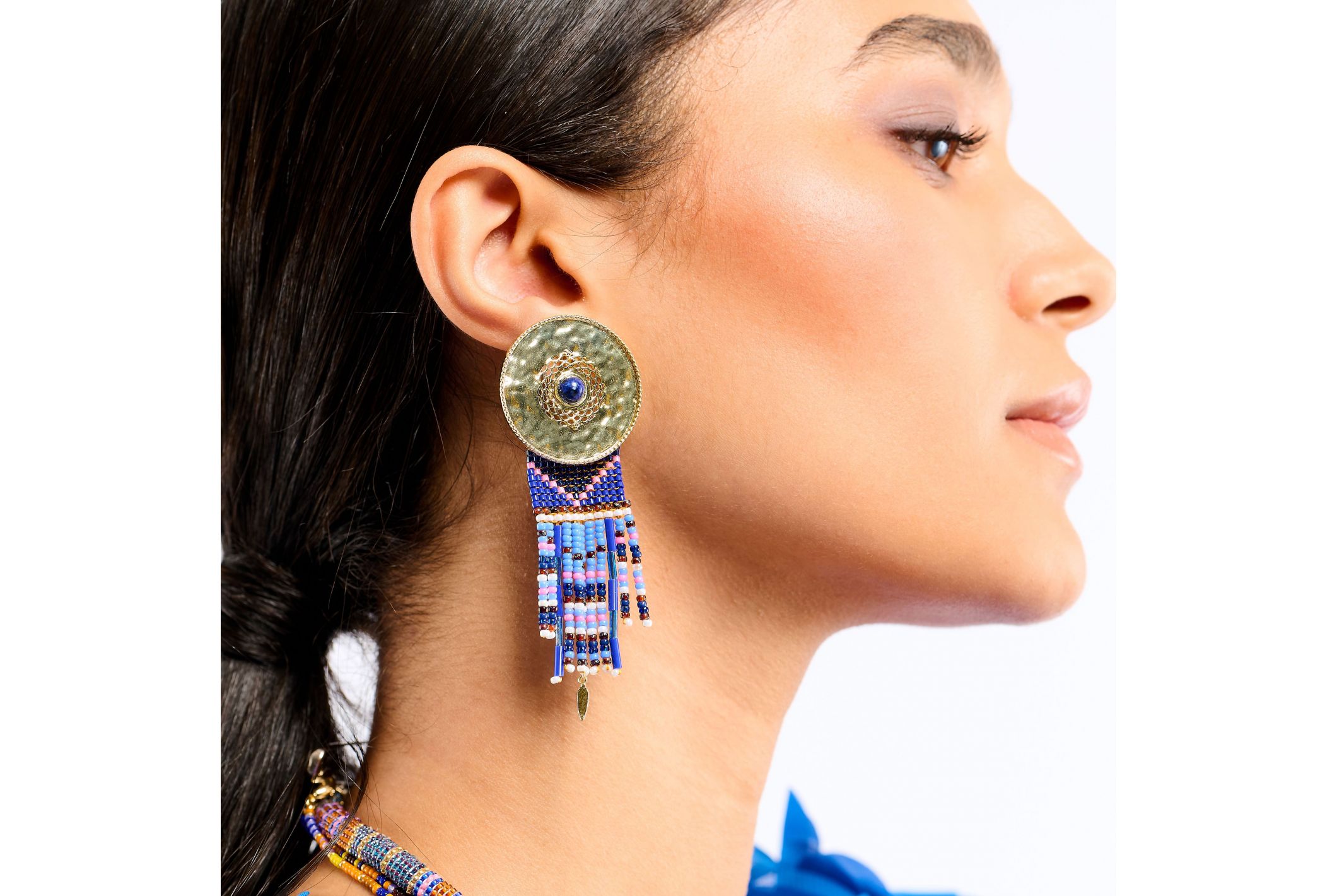 Hipanema Boucles d'oreilles Byson Indigo