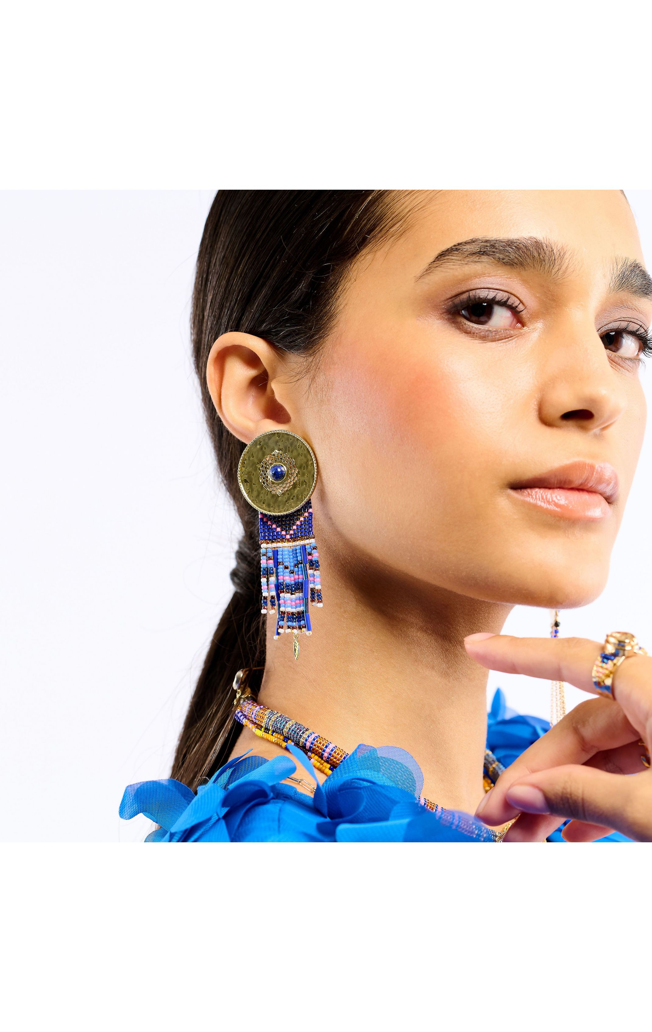 Boucles d'oreilles Byson Indigo