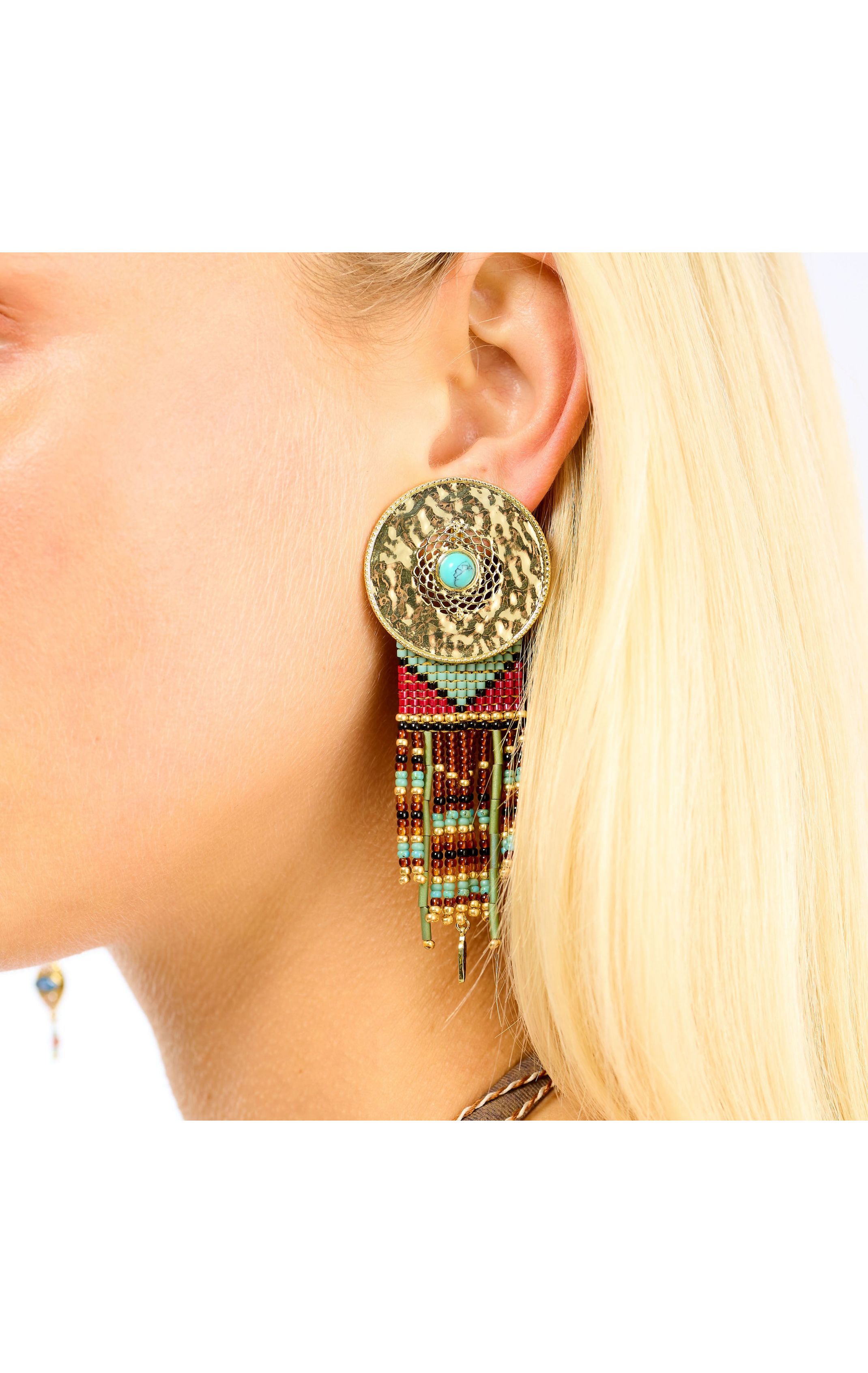 Boucles d'oreilles Byson Turquoise