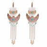 Boucles d'oreilles Lombok Blanches