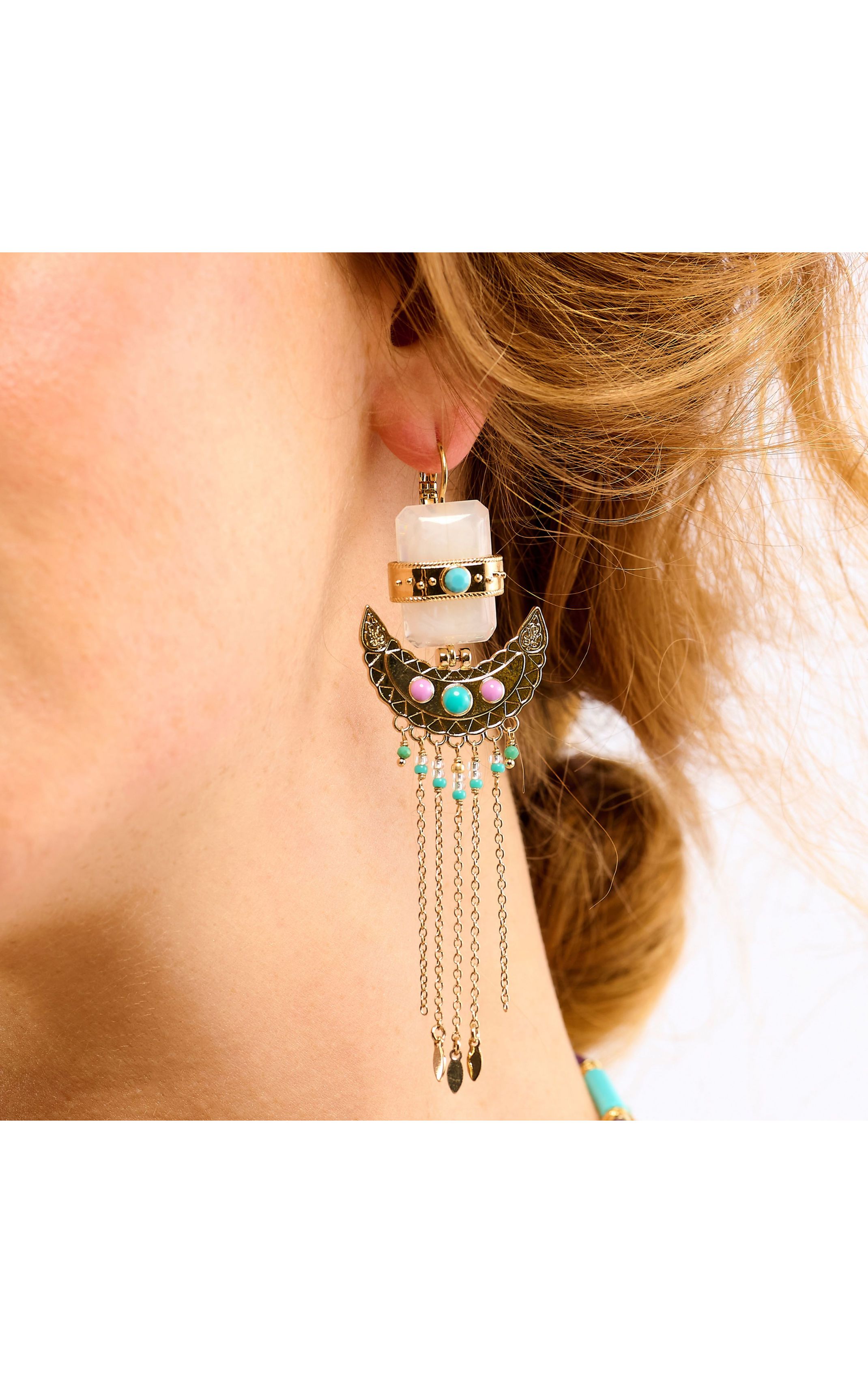Boucles d'oreilles Lombok Blanc