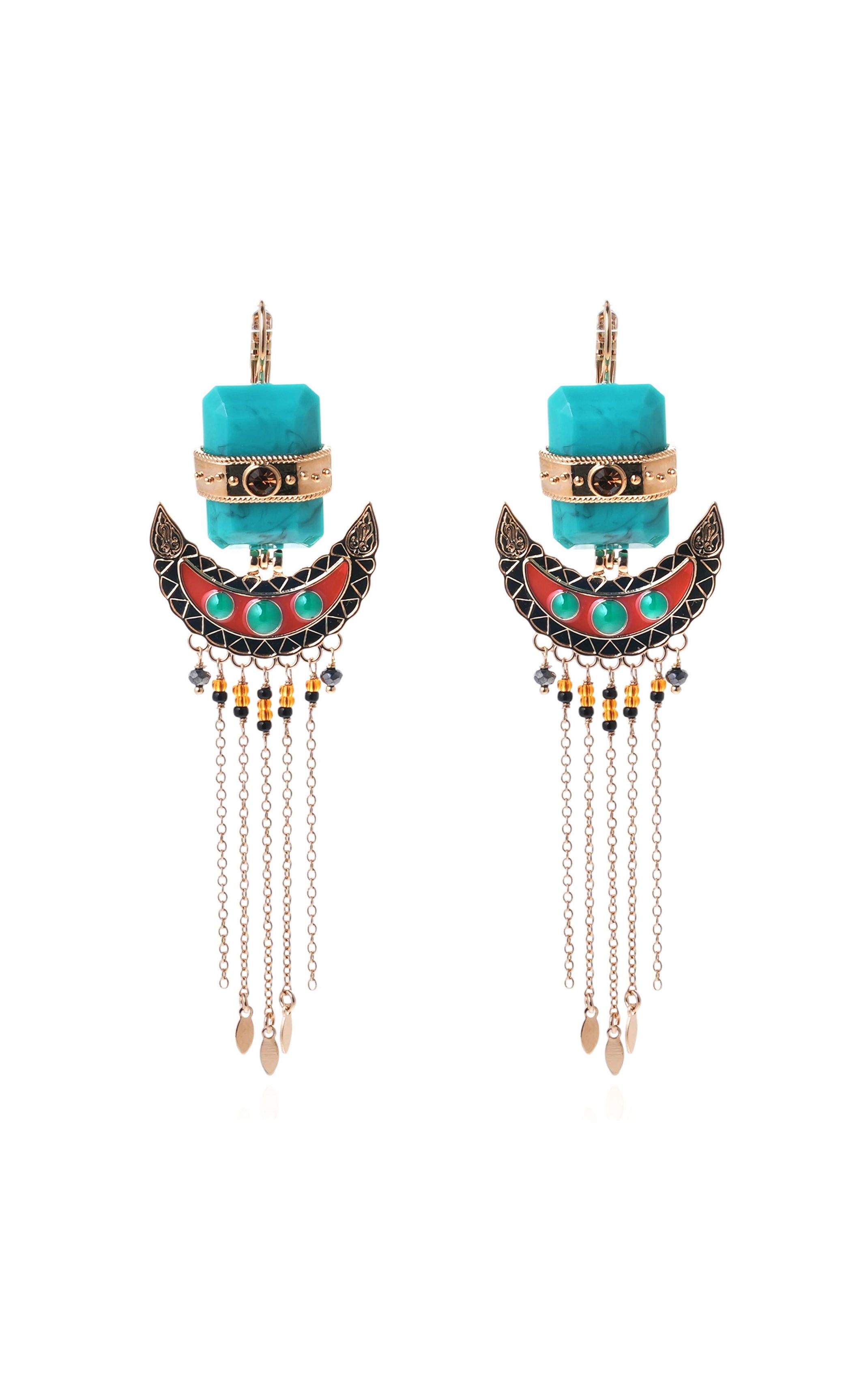 Boucles d'oreilles Lombok Turquoise