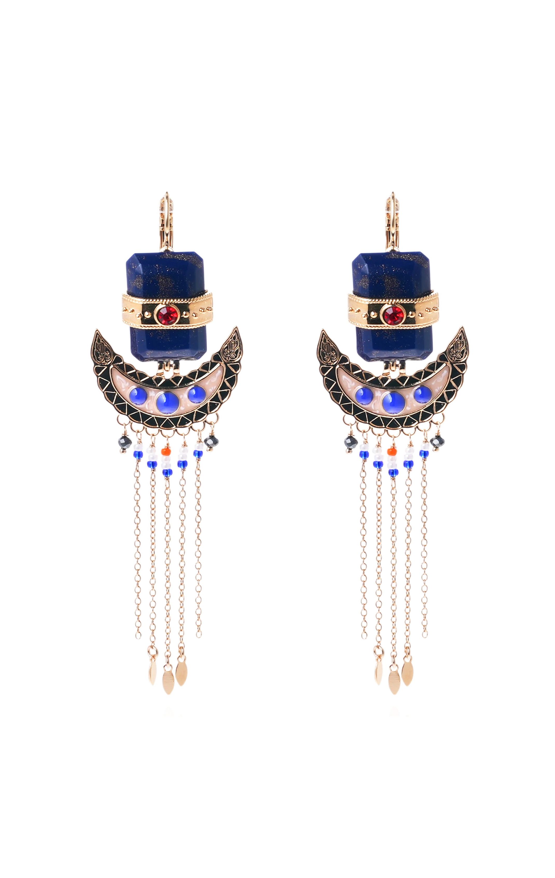 Boucles d'oreilles Lombok Indigo