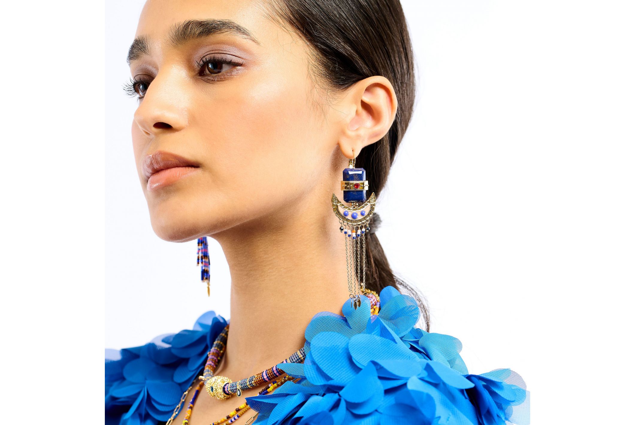 Hipanema Boucles d'oreilles Lombok Indigo