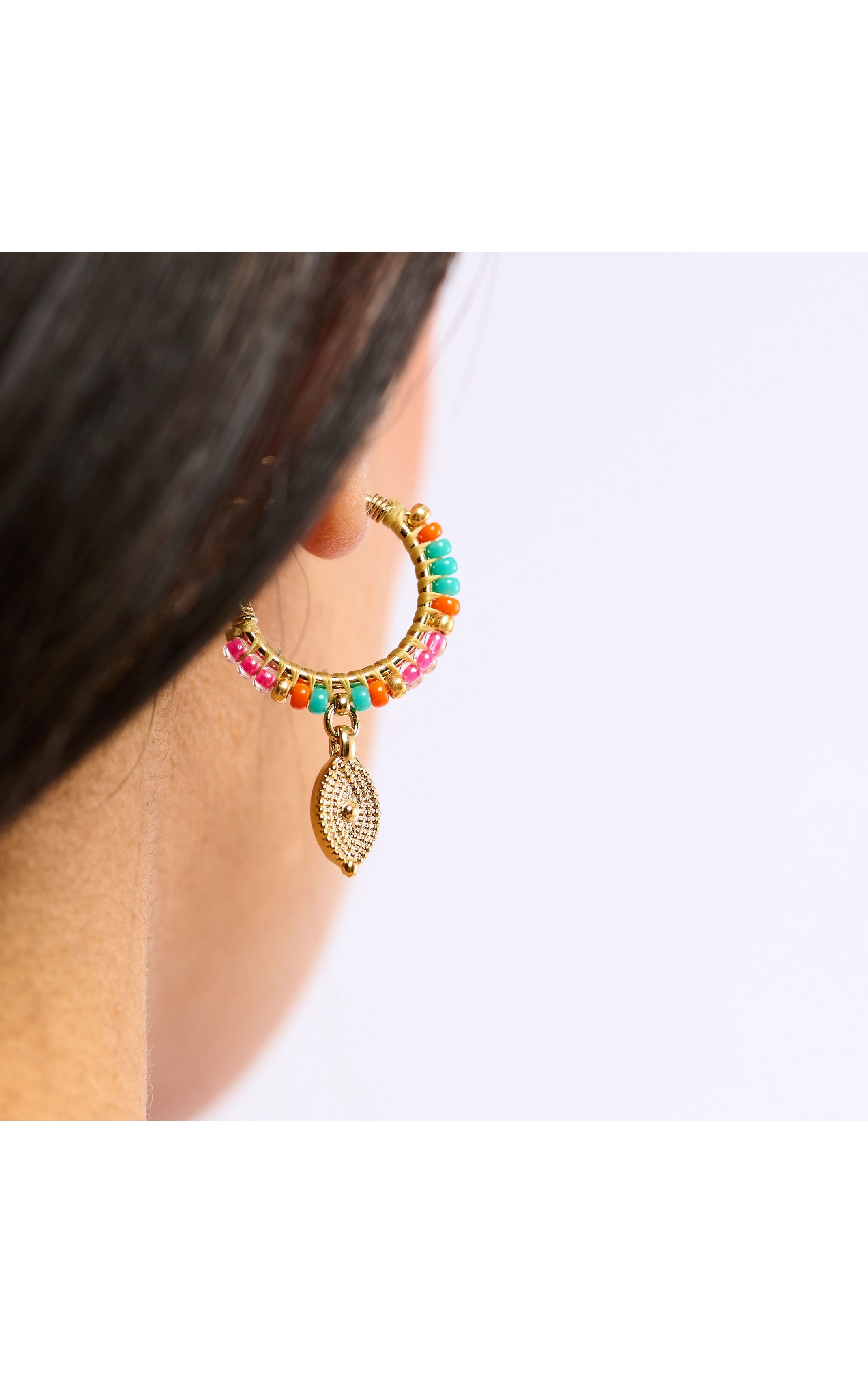 Boucles d'oreilles Sadya Multicolore