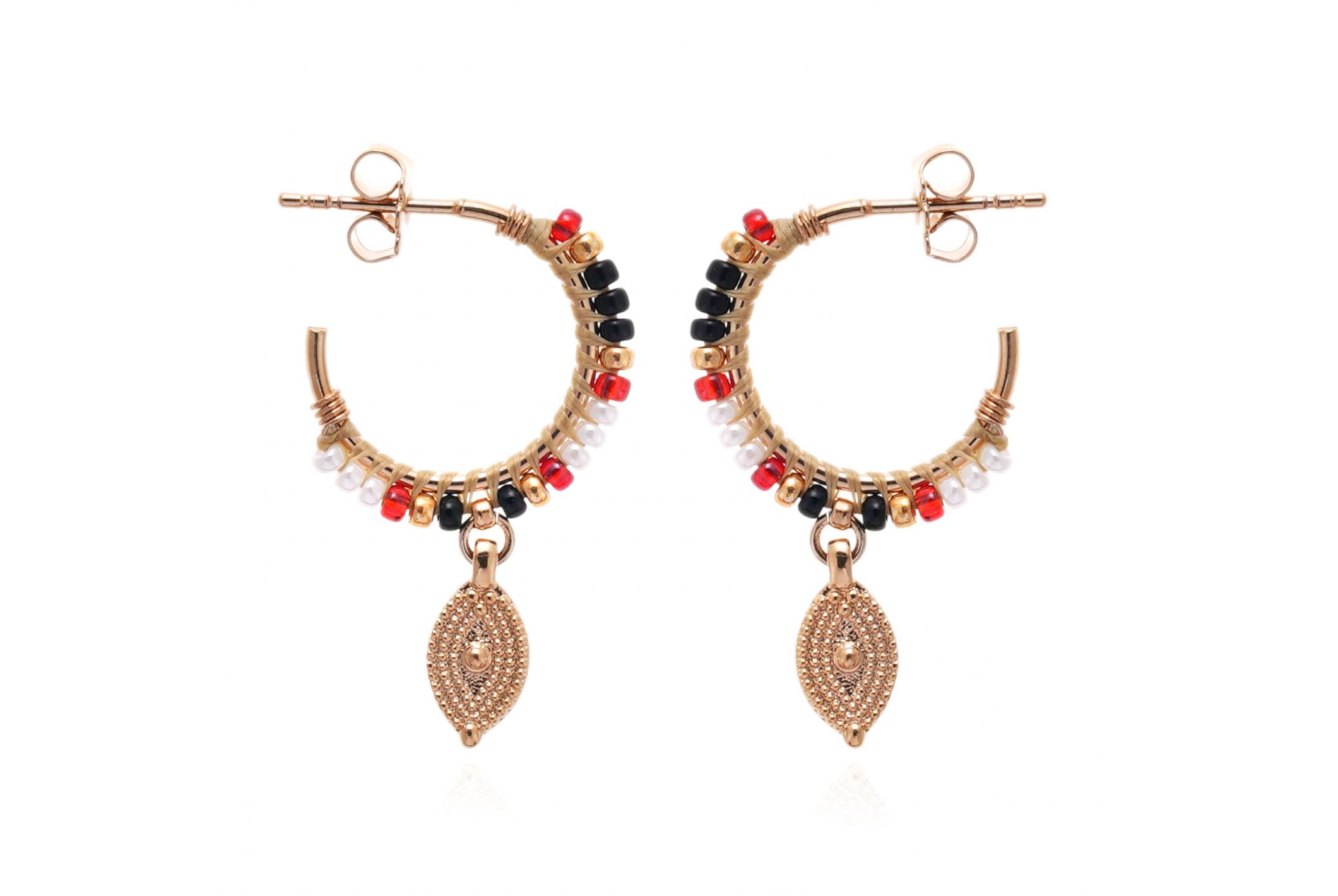 Boucles d'oreilles Sadya Noir
