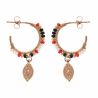 Boucles d'oreilles Sadya Noir