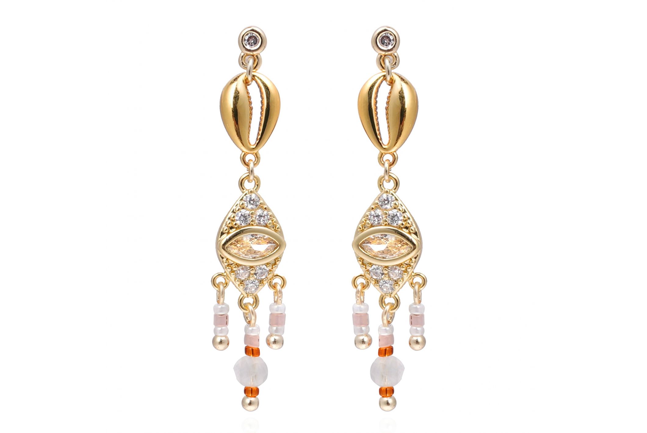 Boucles d'oreilles Sunnie Blanches