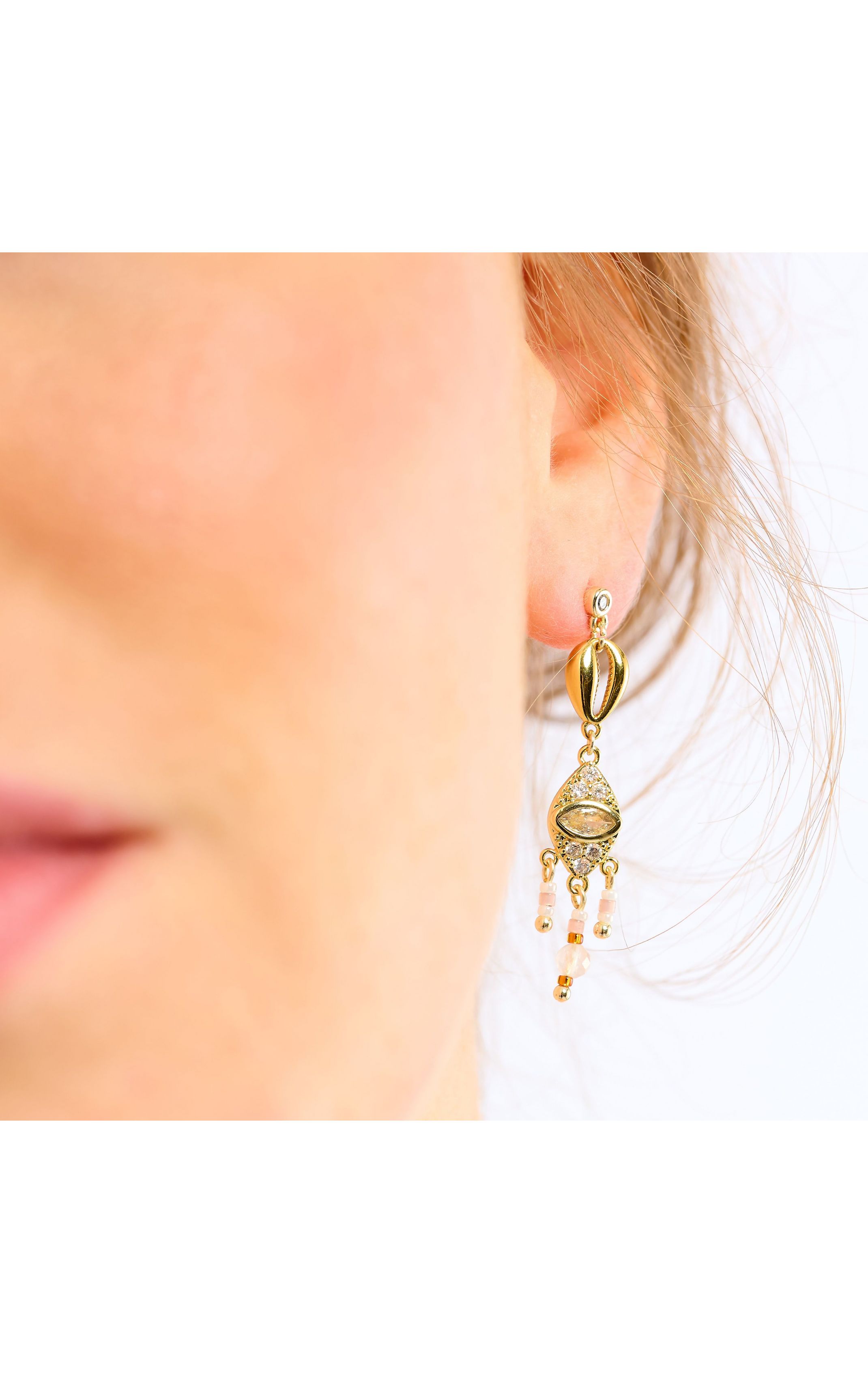 Boucles d'oreilles Sunnie Blanc