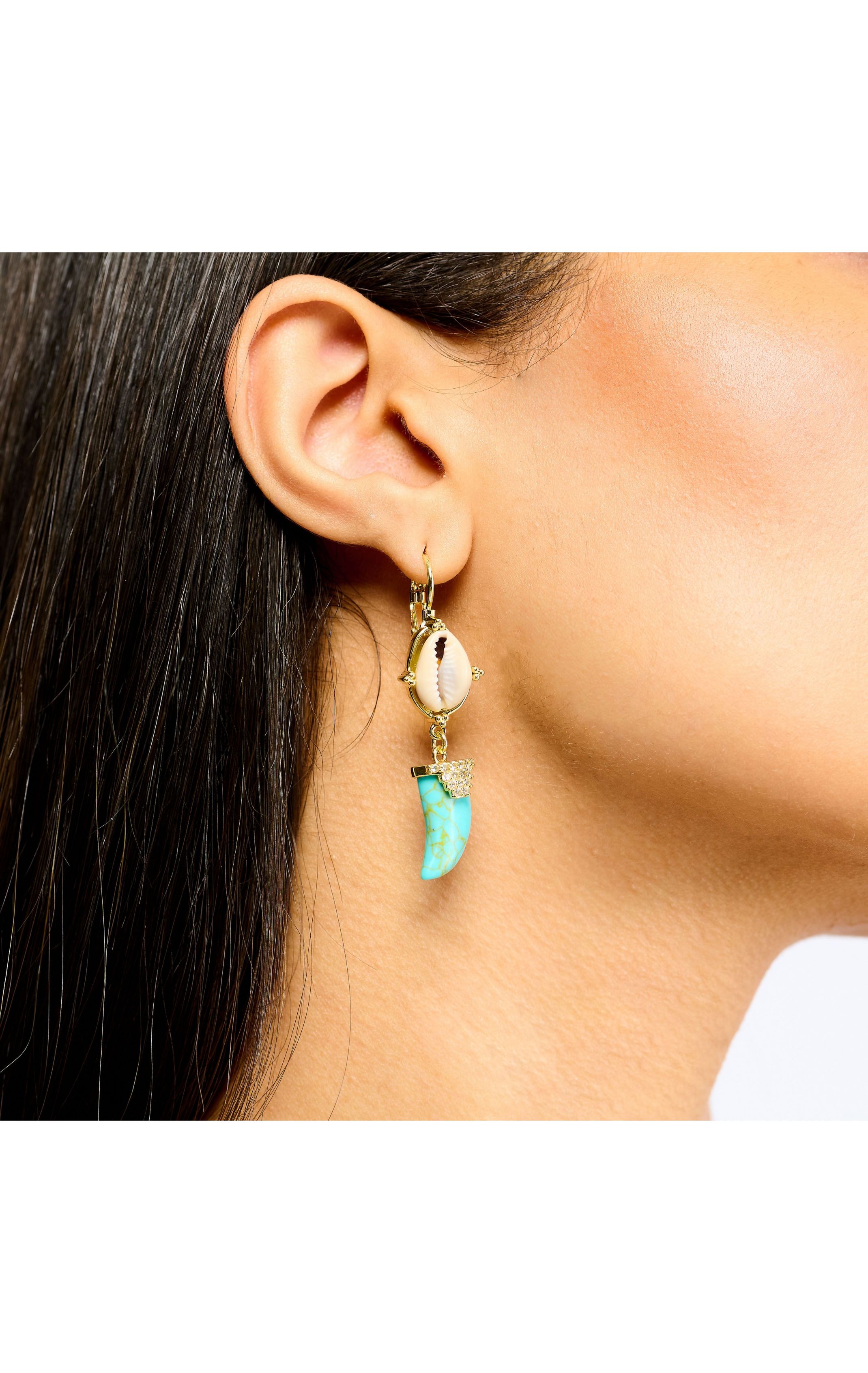 Boucles d'oreilles Vayana Turquoise
