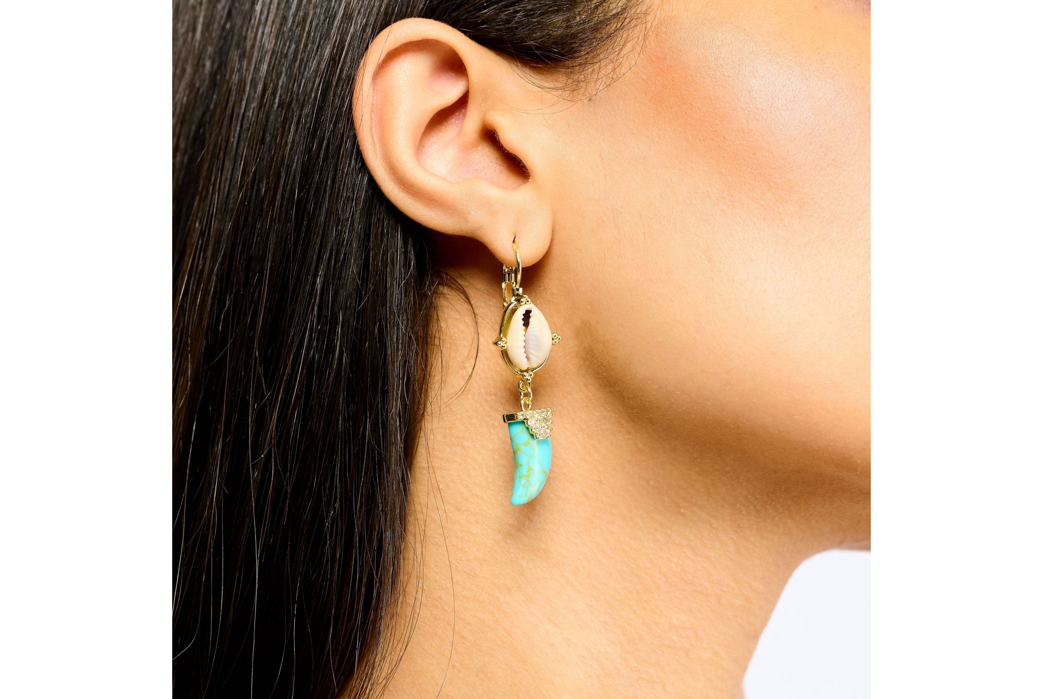 Hipanema Boucles d'oreilles Vayana Turquoise