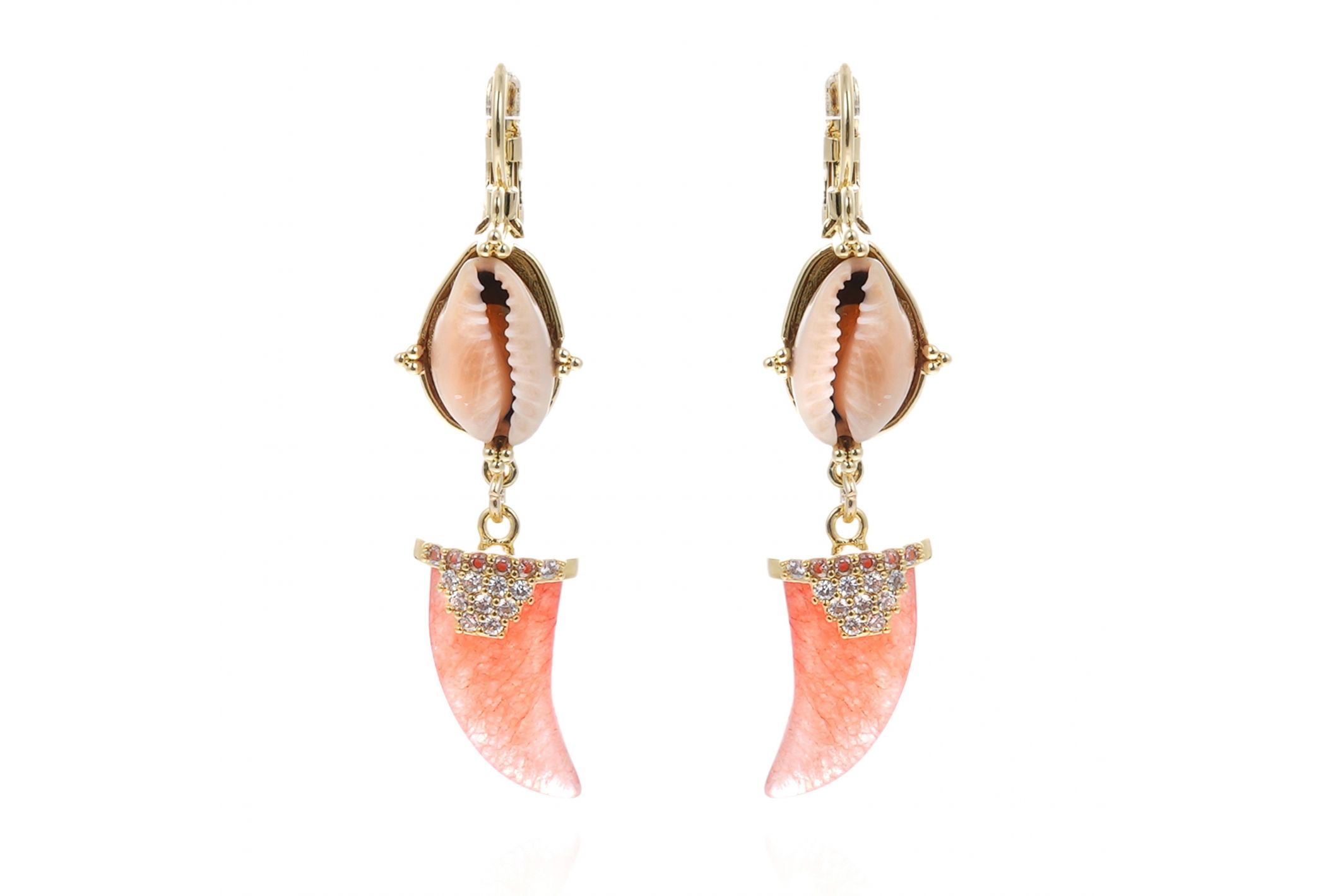Boucles d'oreilles Vayana Corail