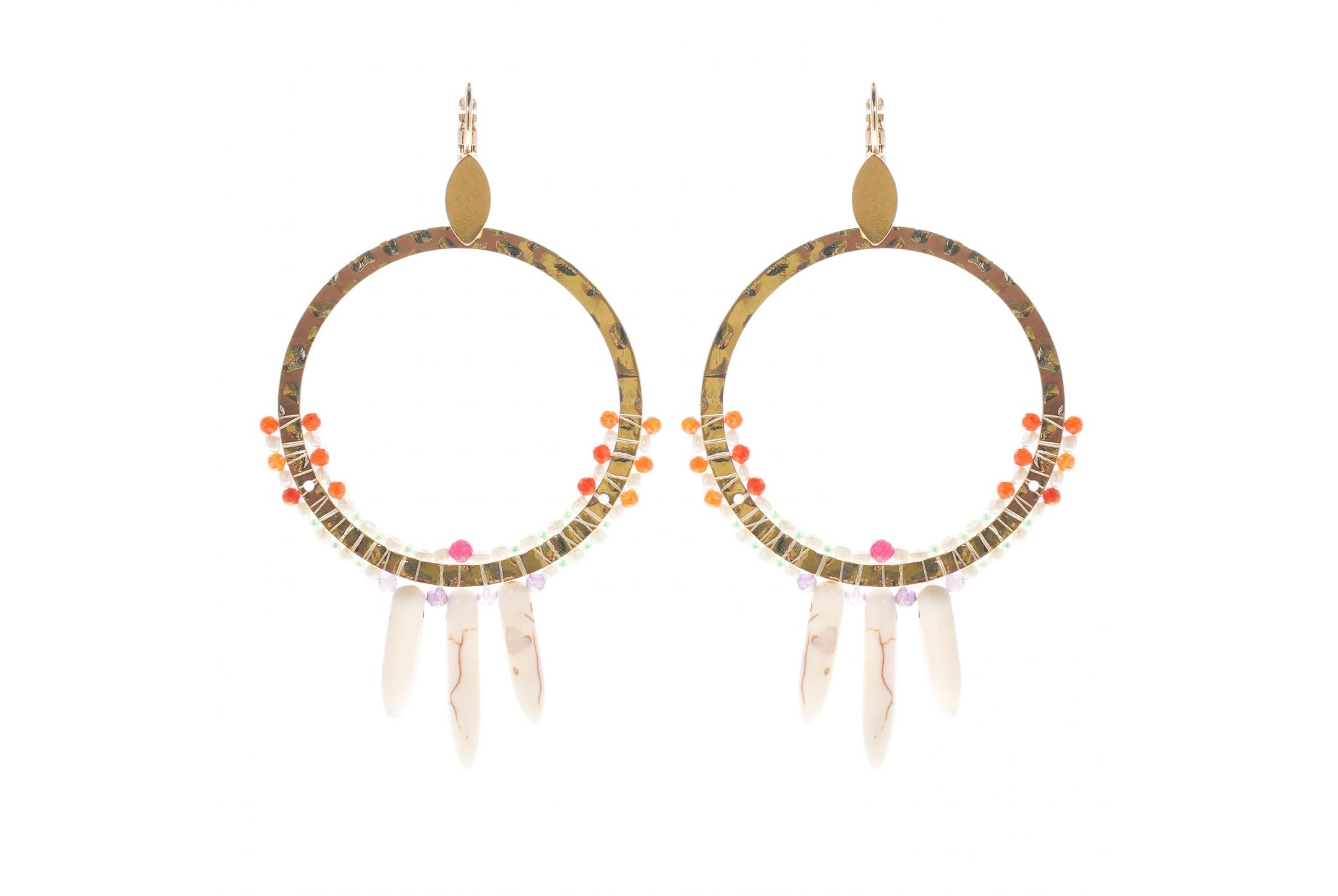 Hipanema Boucles d'oreilles Marlau Blanc