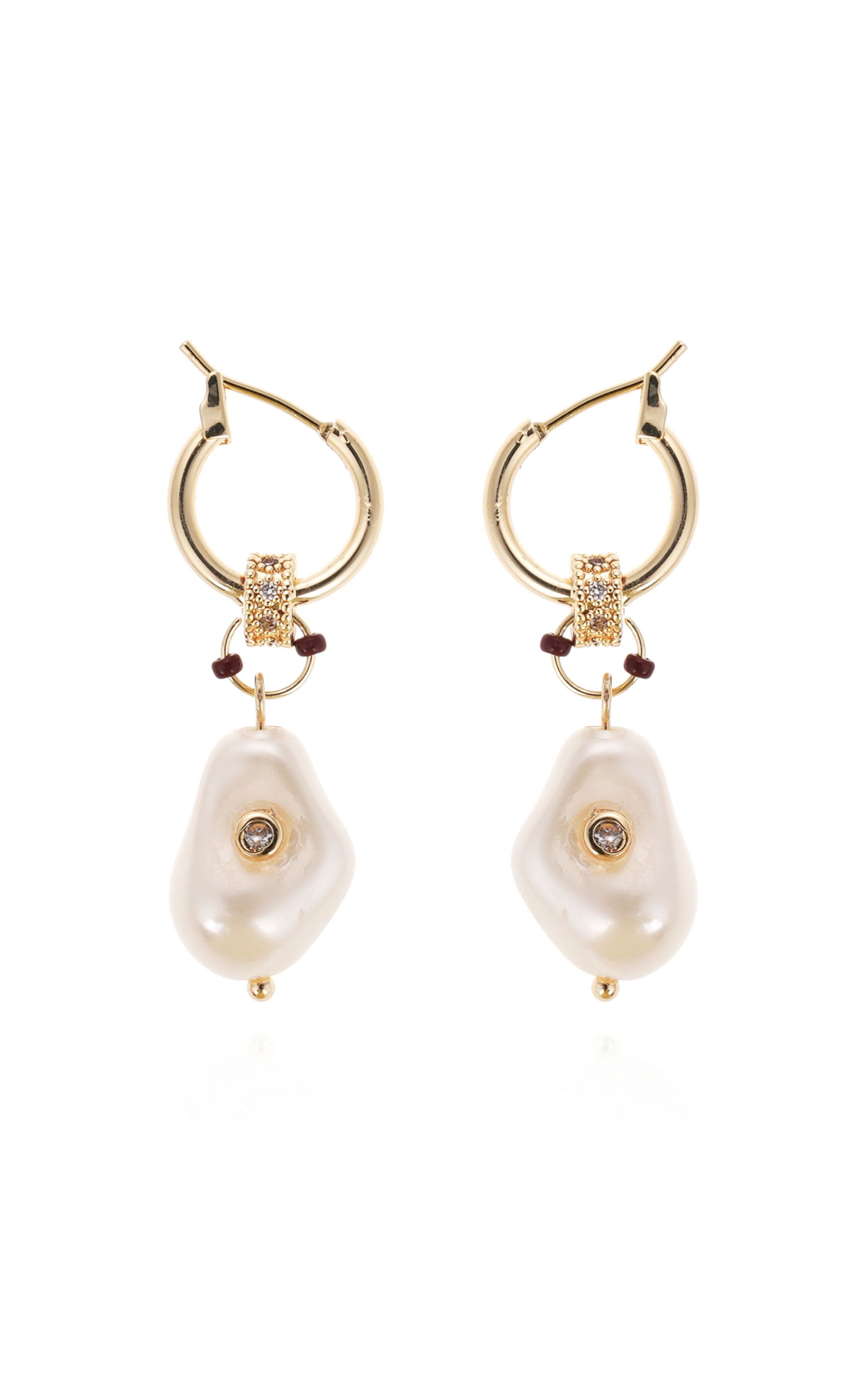 Boucles d'oreilles Haloha Blanches