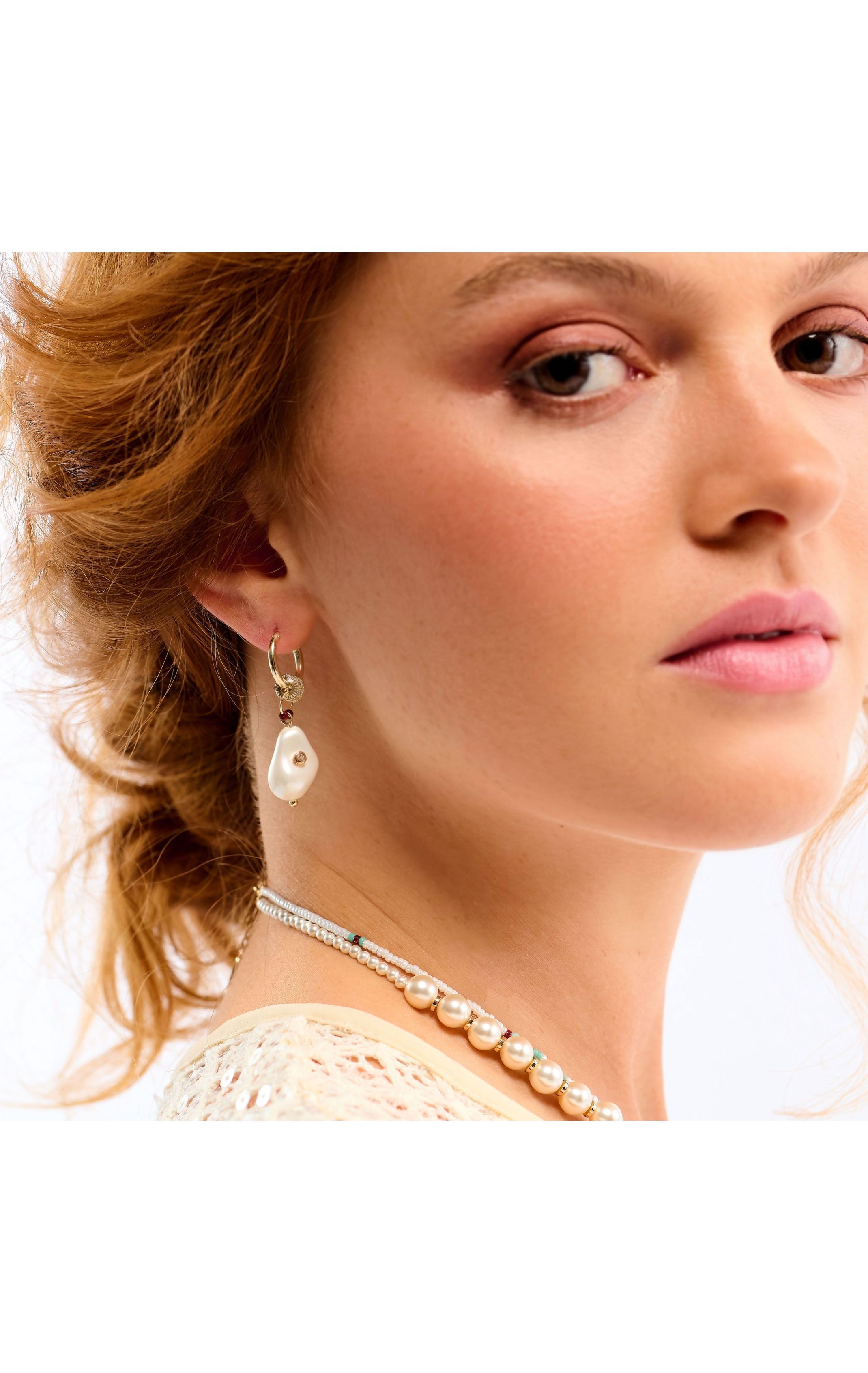 Boucles d'oreilles Haloha Blanc