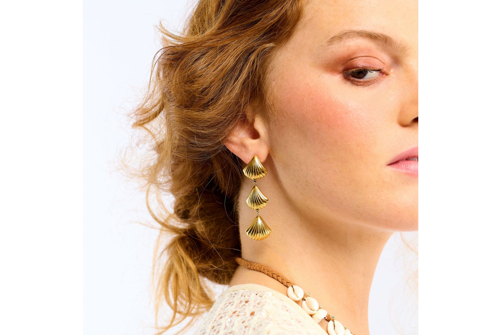 Hipanema Boucles d'oreilles Louma Doré