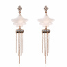 Boucles d'oreilles Mahine Blanches
