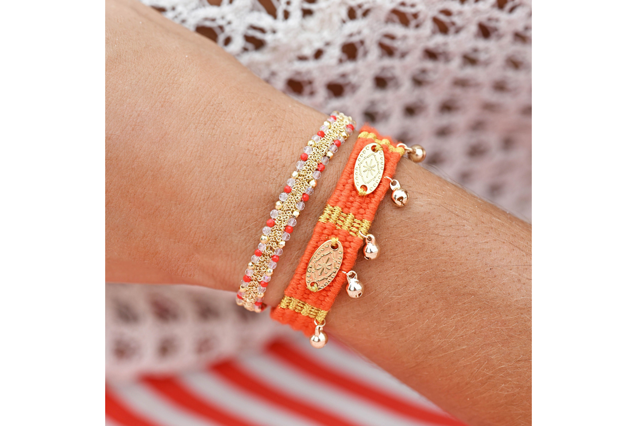 Hipanema Bracelet Olinda Corail