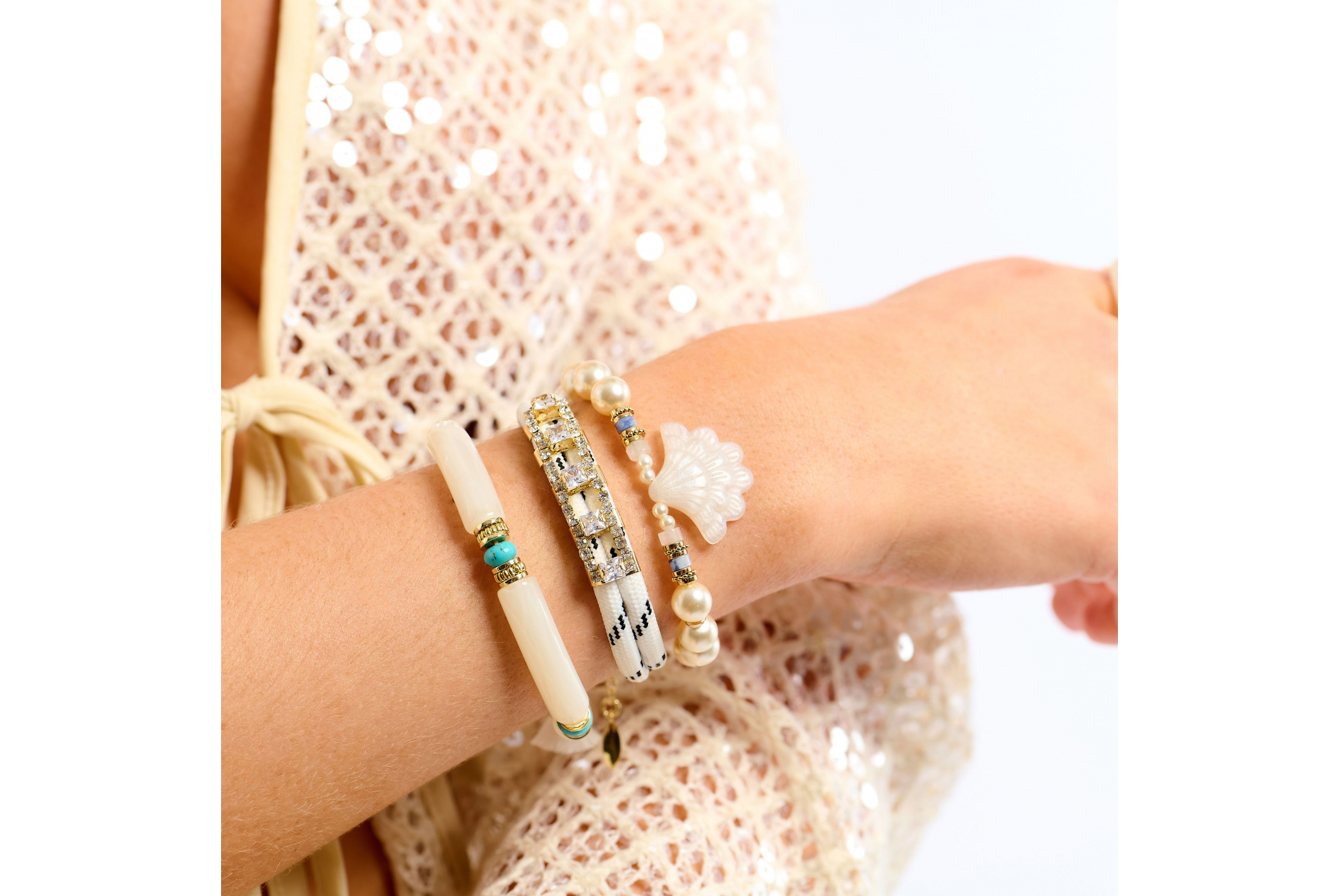 Hipanema Bracelet Iago Blanc