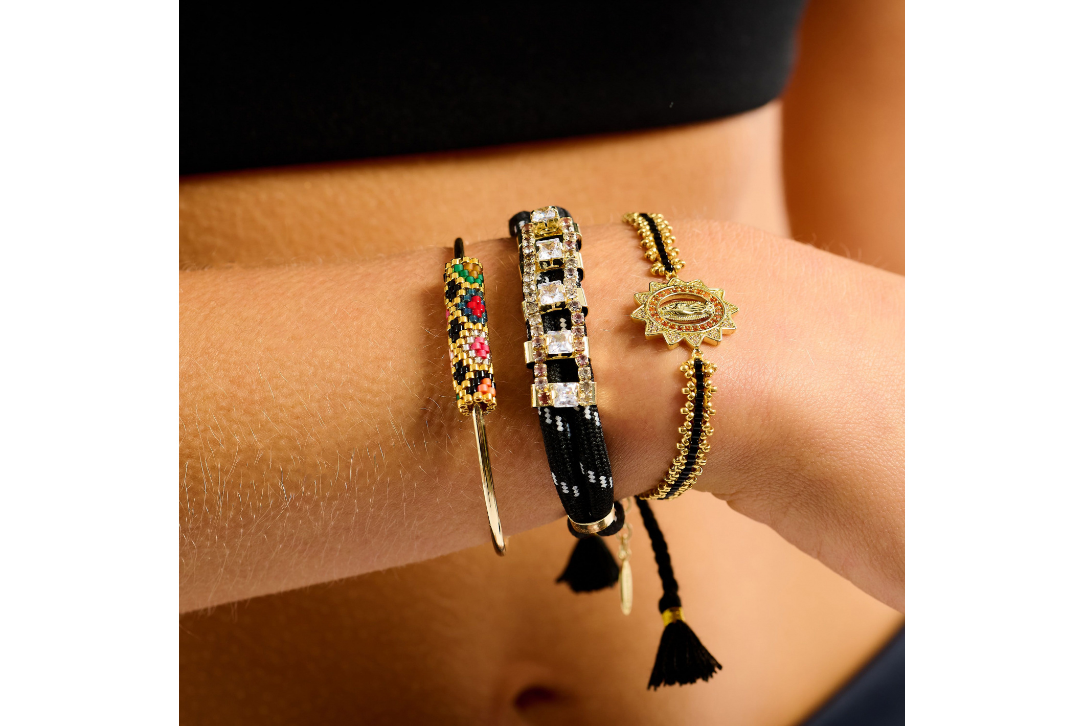 Hipanema Bracelet Iago Noir