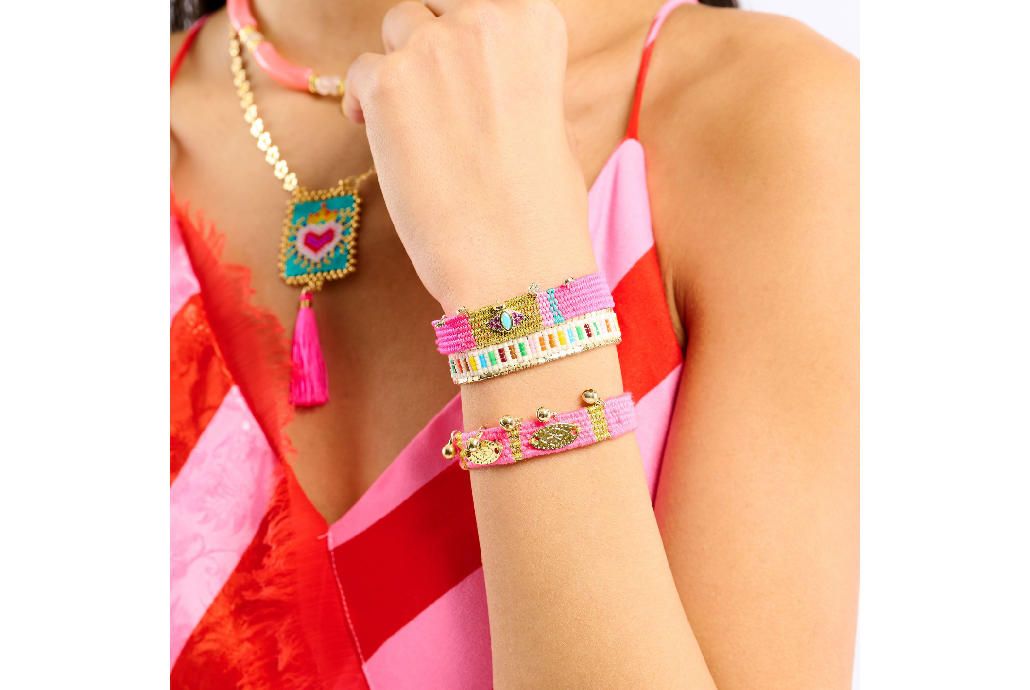 Hipanema Bracelet Todobem Rose