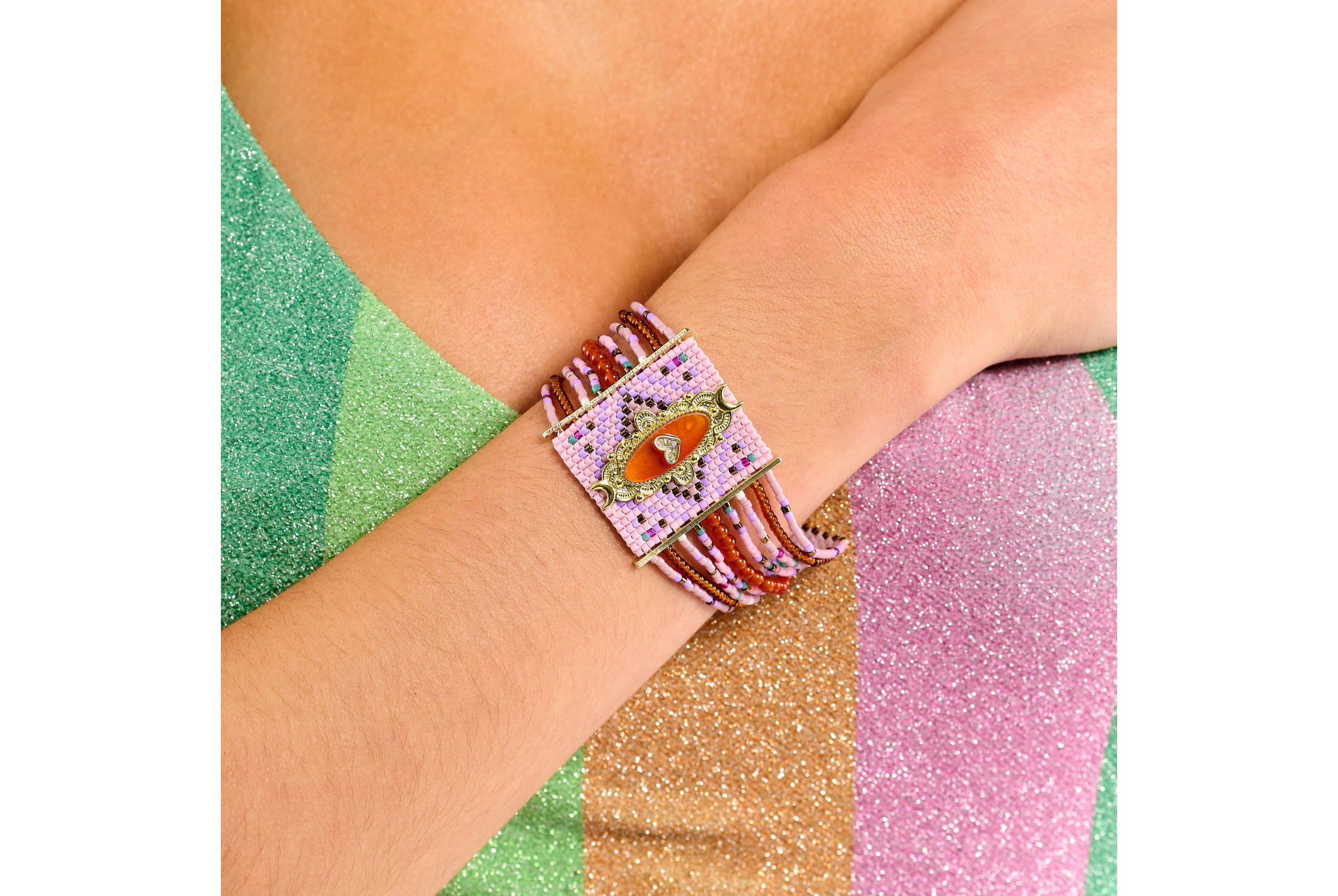 Hipanema Bracelet Kalumey Lilas