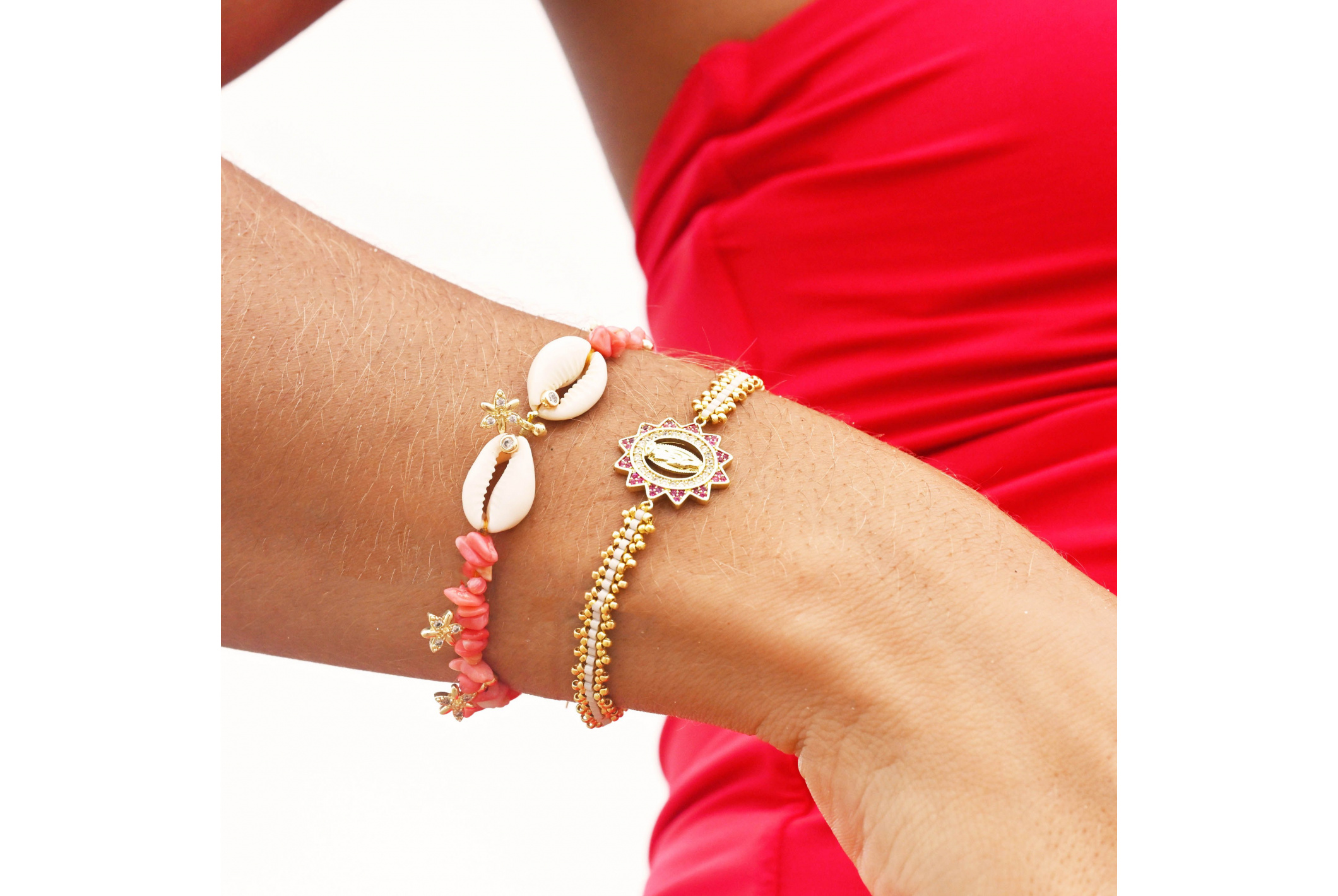 Hipanema Bracelet Kikori Corail