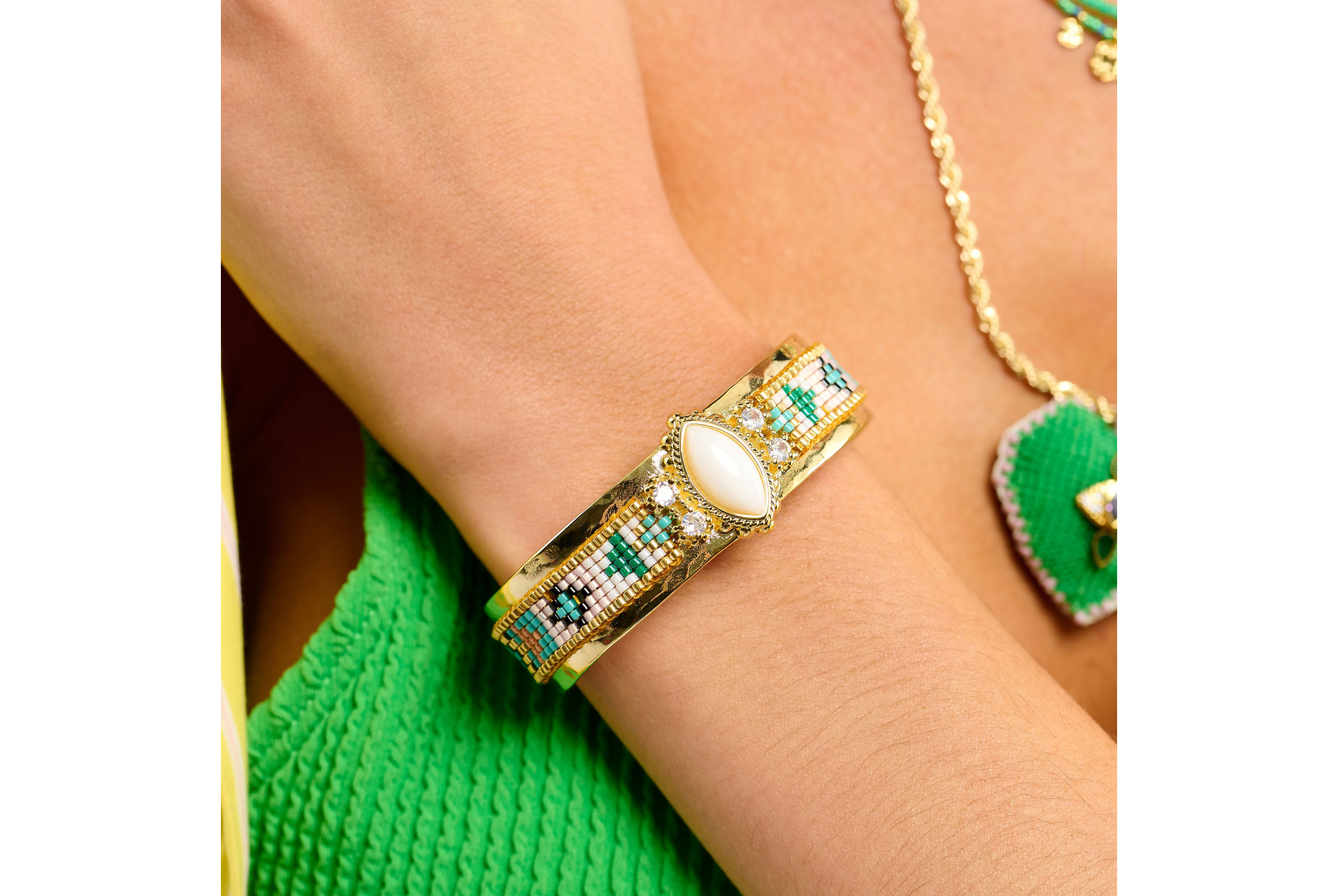 Hipanema Bracelet Izmyre Blanc