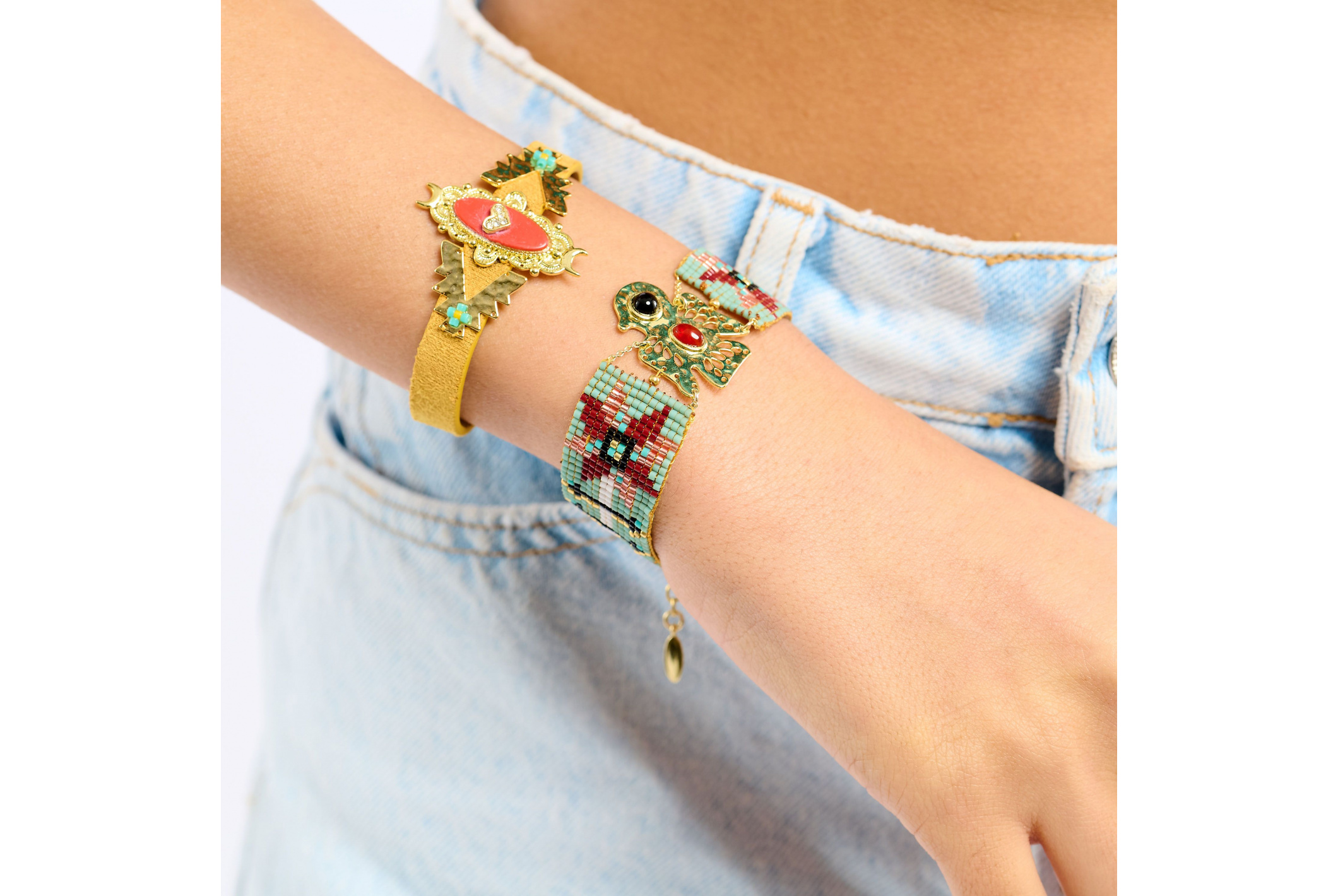 Hipanema Manchette Suguar Jaune