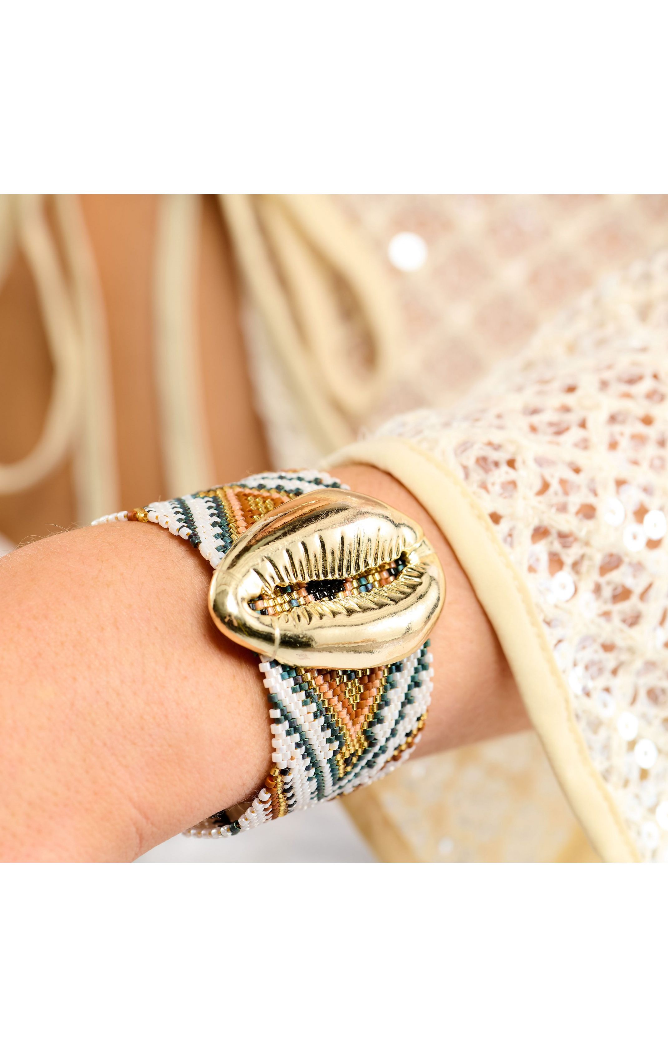 Manchette Apashe Blanc