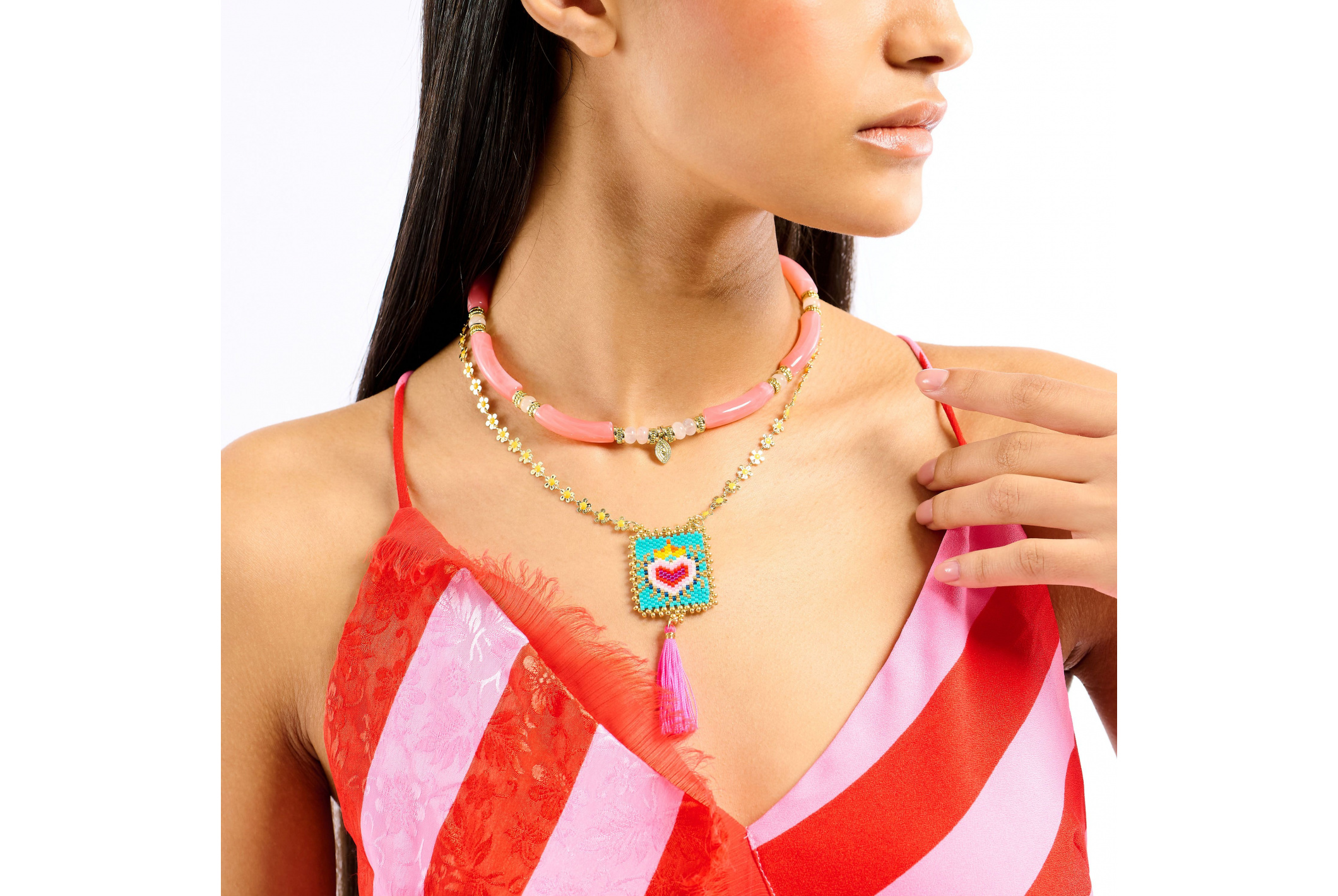 Collier Bonito Rose