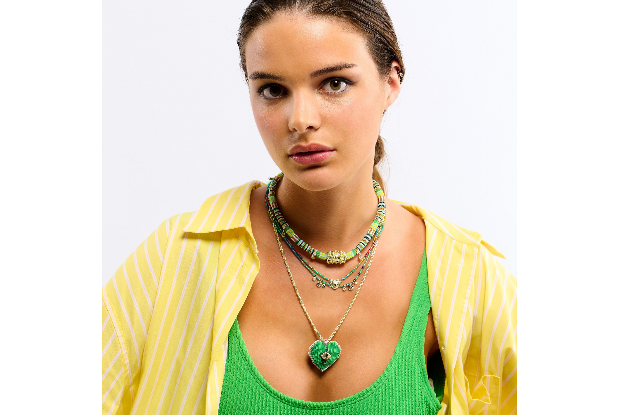 Hipanema Collier Fortaza Vert