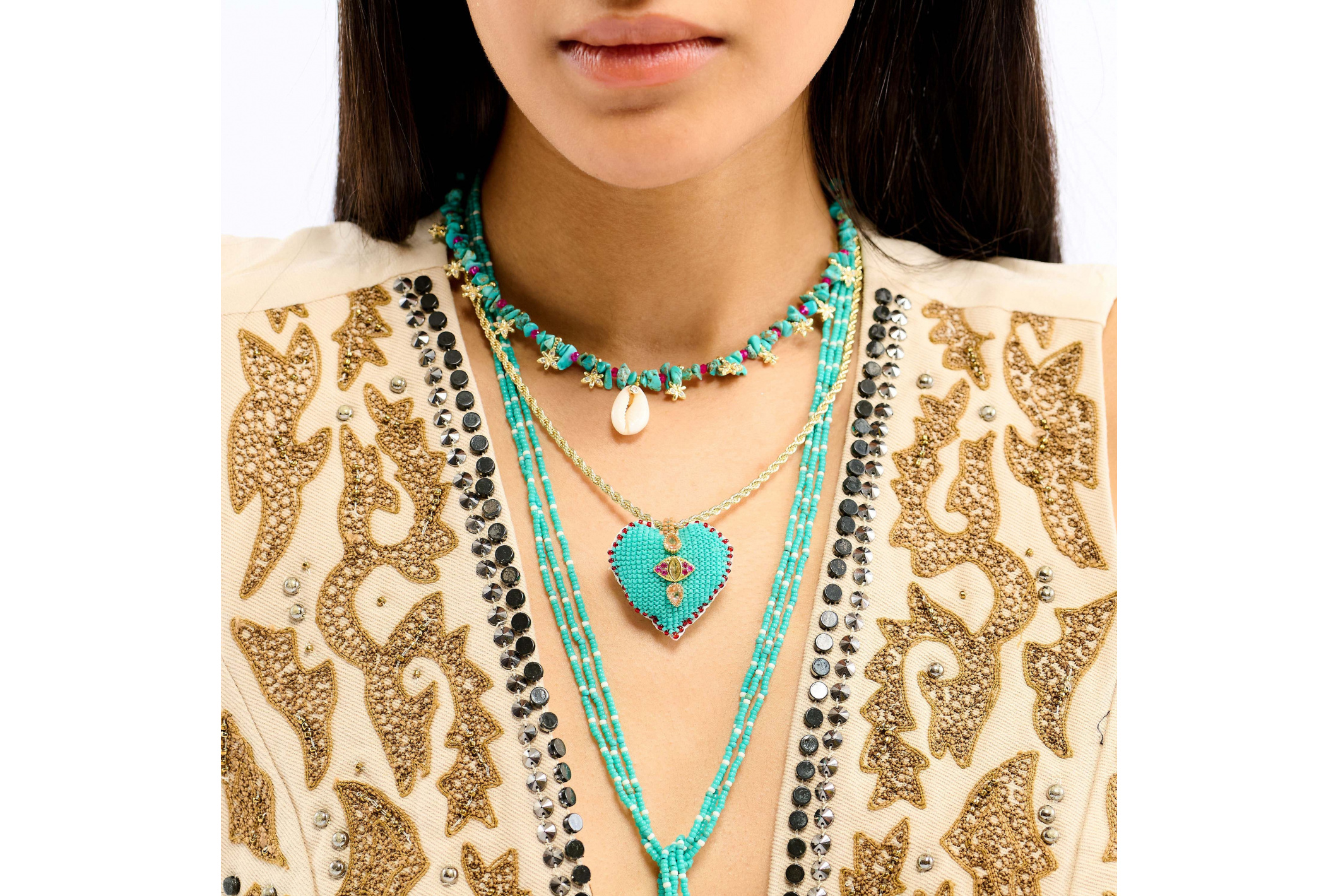 Hipanema Collier Fortaza Turquoise