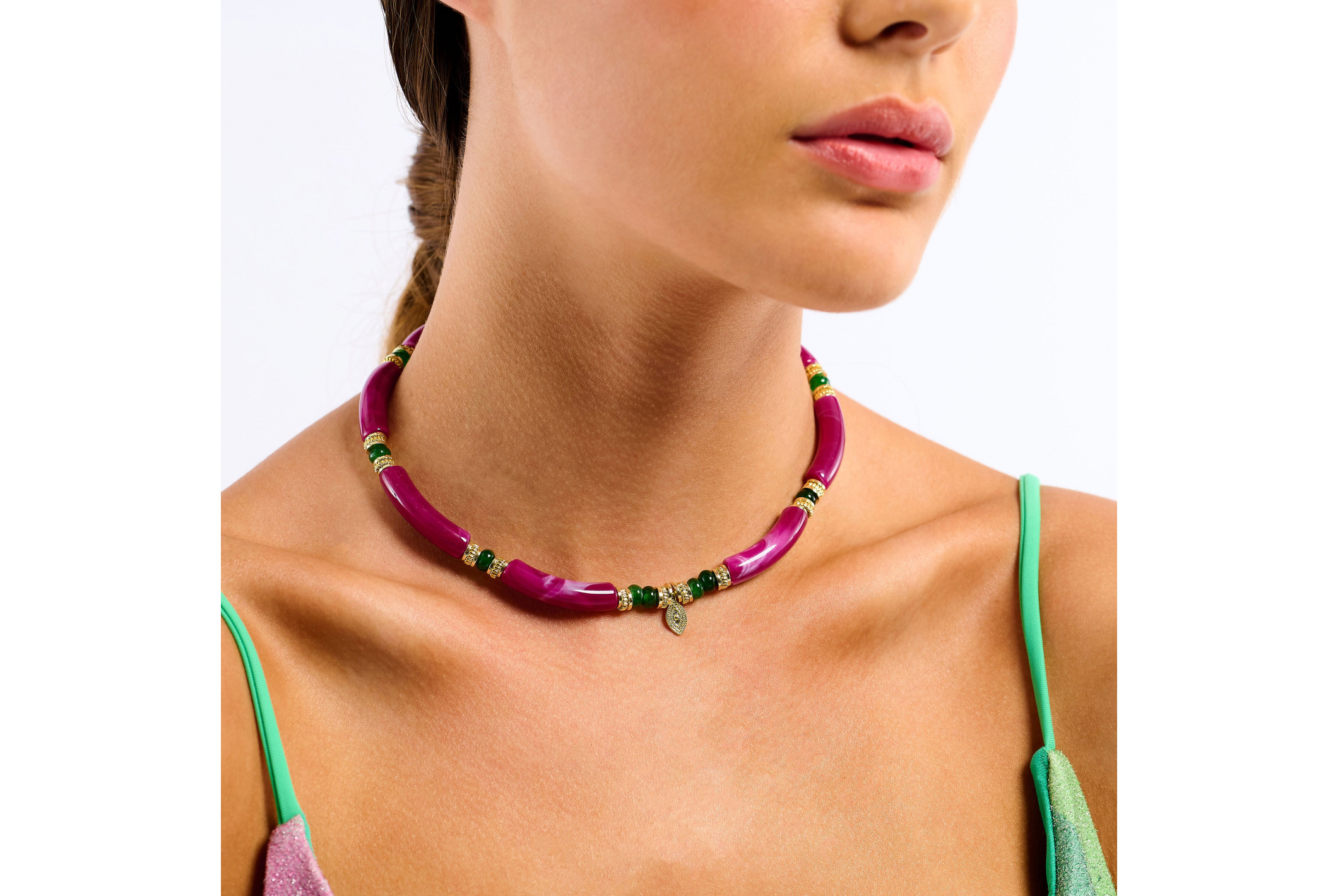 Hipanema Collier Berbere Fuschia