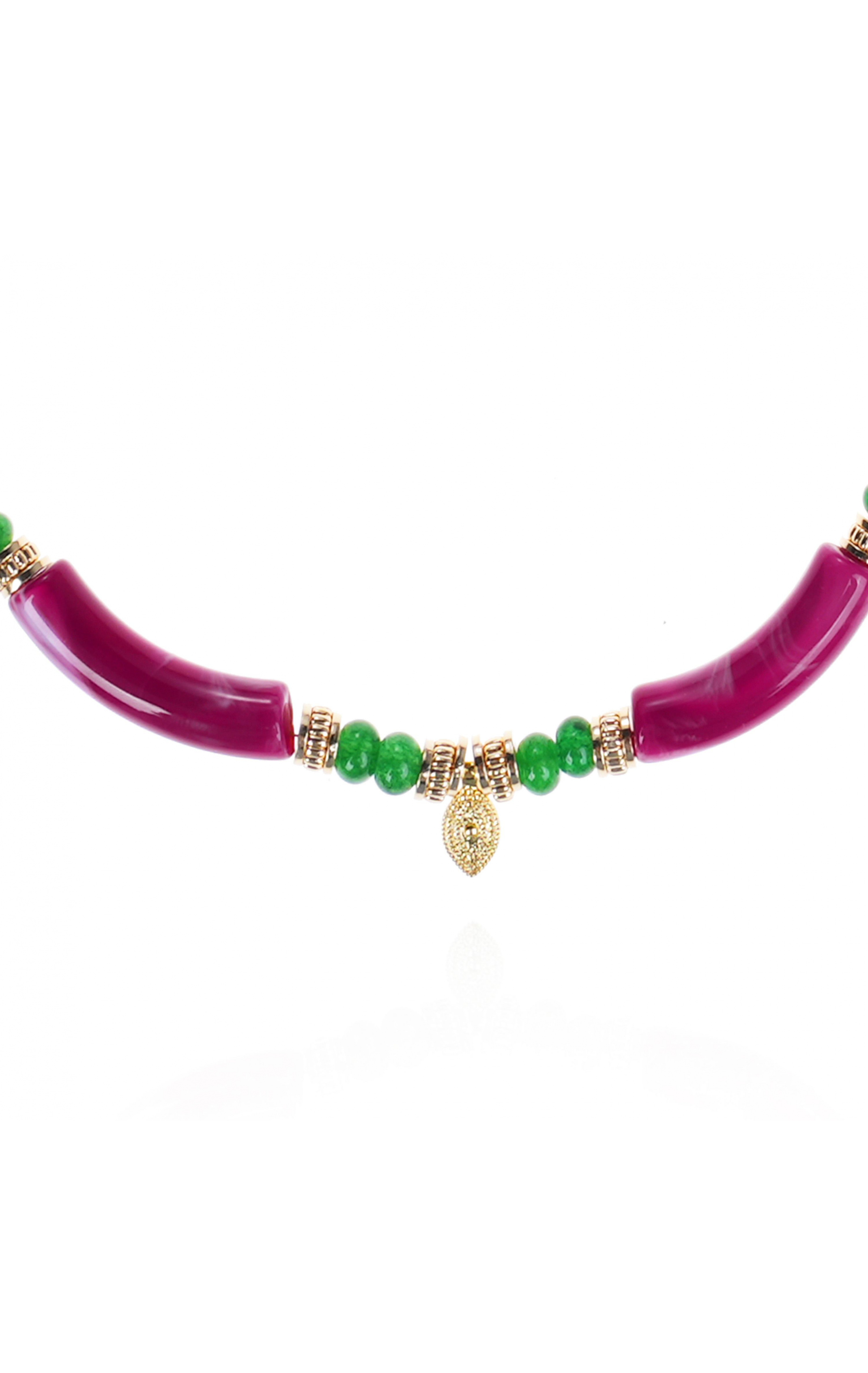 Collier Berbere Fuschia