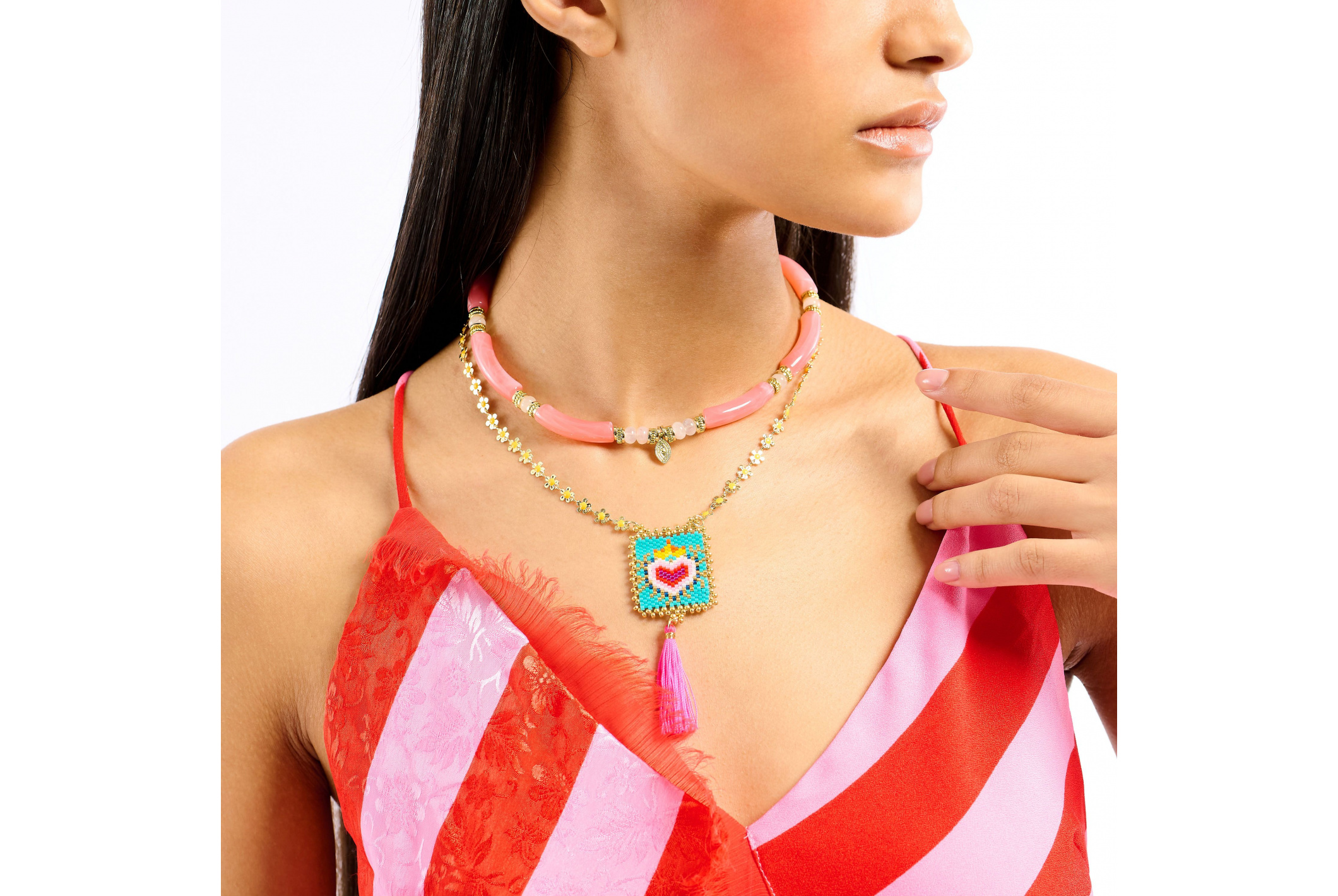 Hipanema Collier Berbere Rose