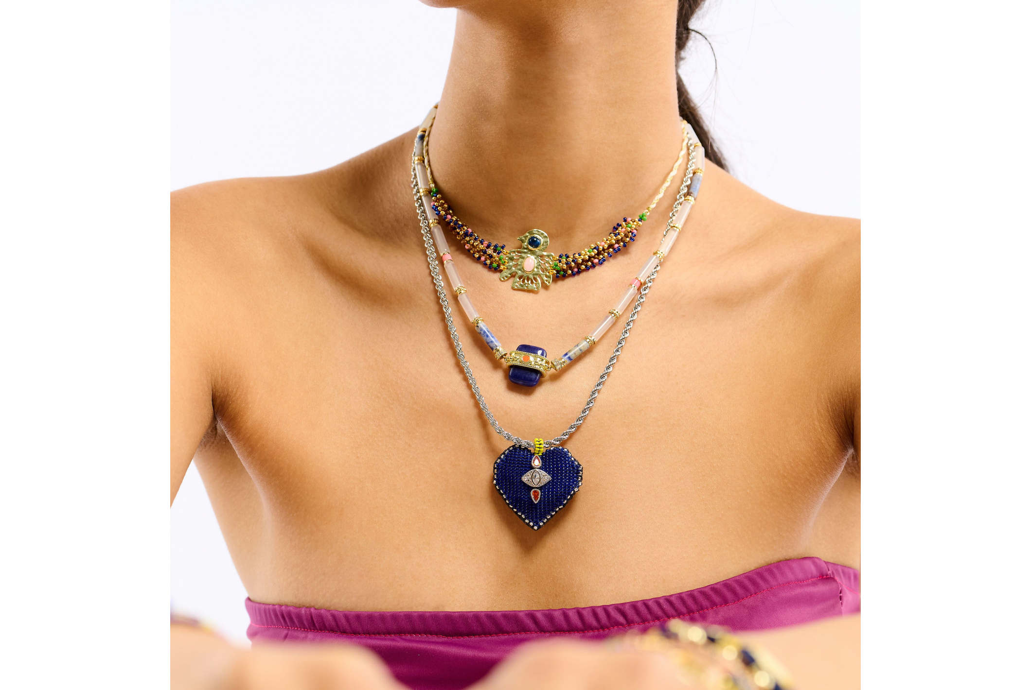 Hipanema Collier Kombou Indigo