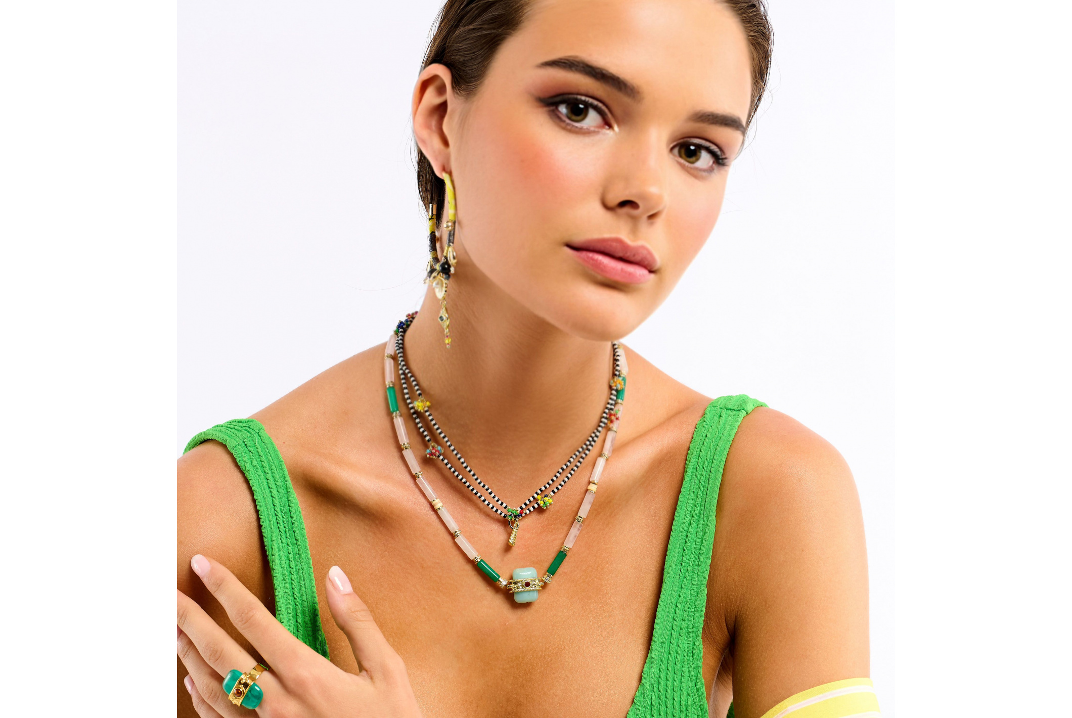 Hipanema Collier Kombou Vert