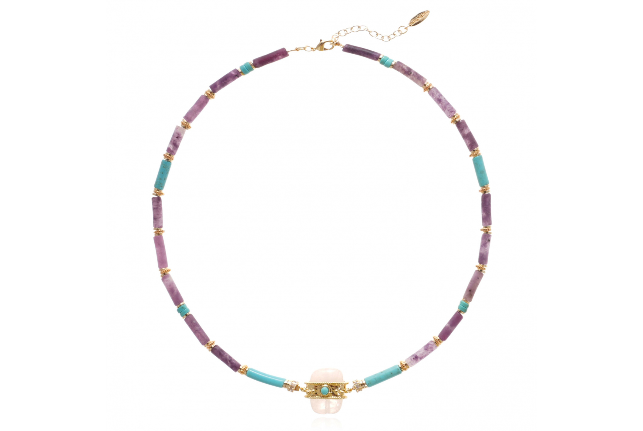 Collier Kombou Lilas