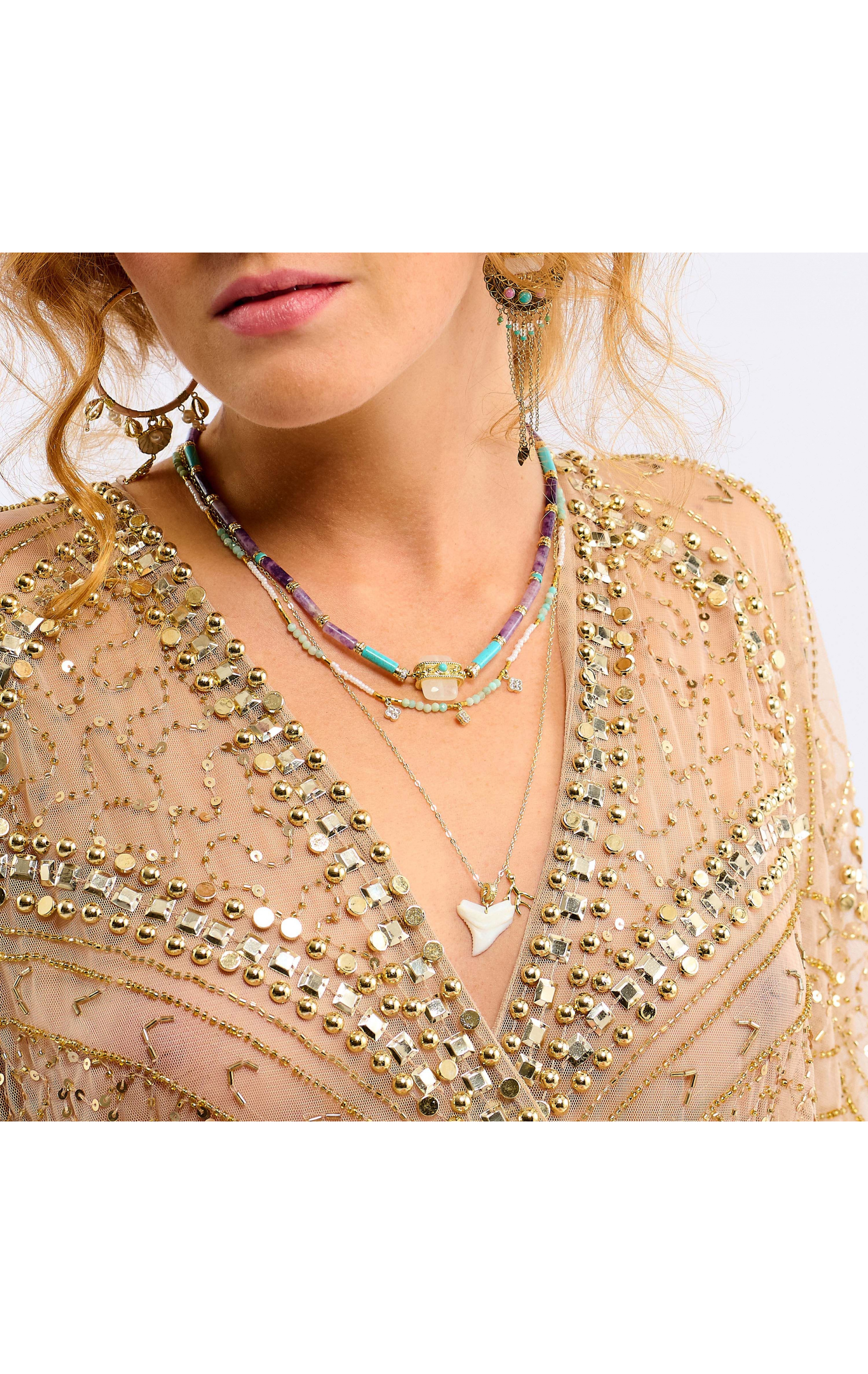 Collier Kombou Lilas