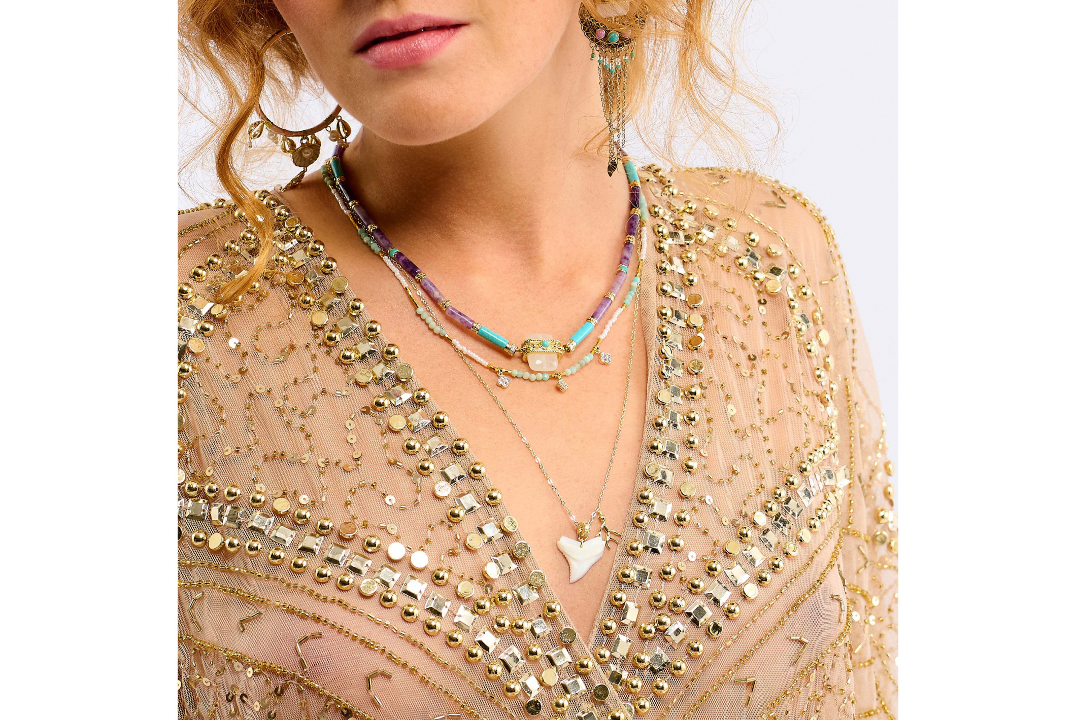 Hipanema Collier Kombou Lilas