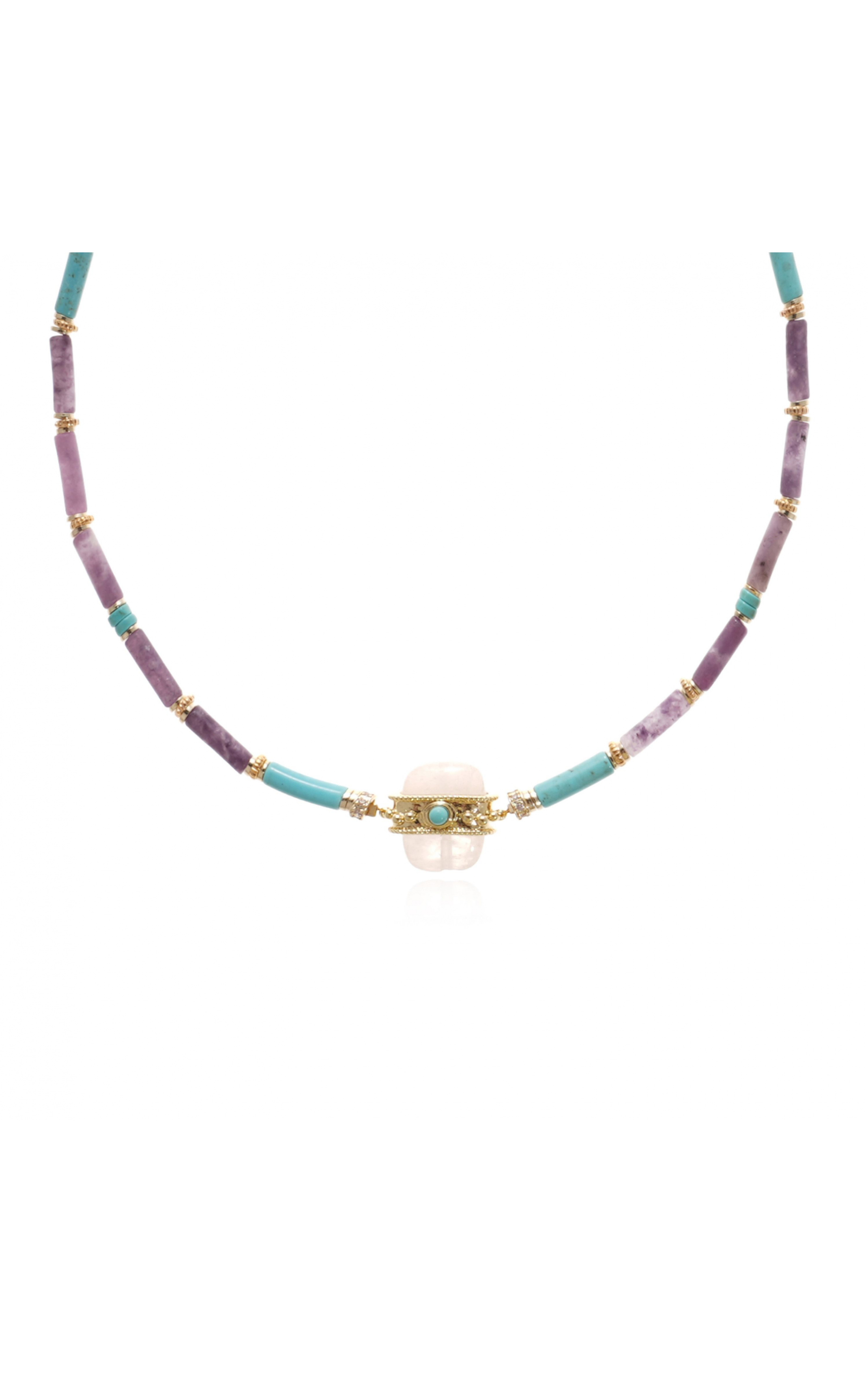 Collier Kombou Lilas