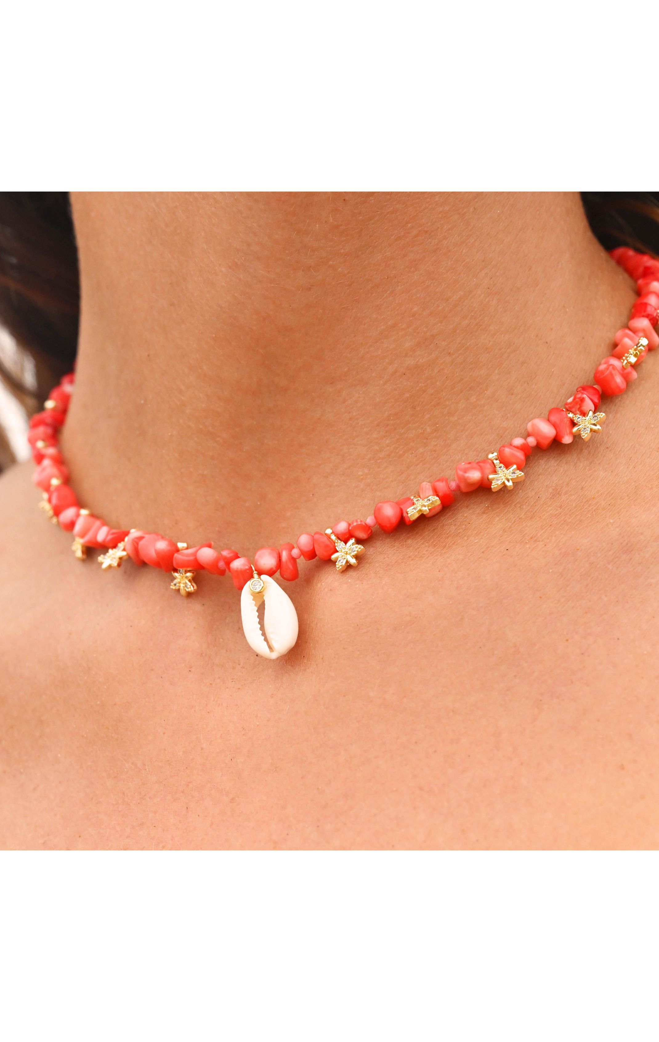 Collier Papouasy Corail