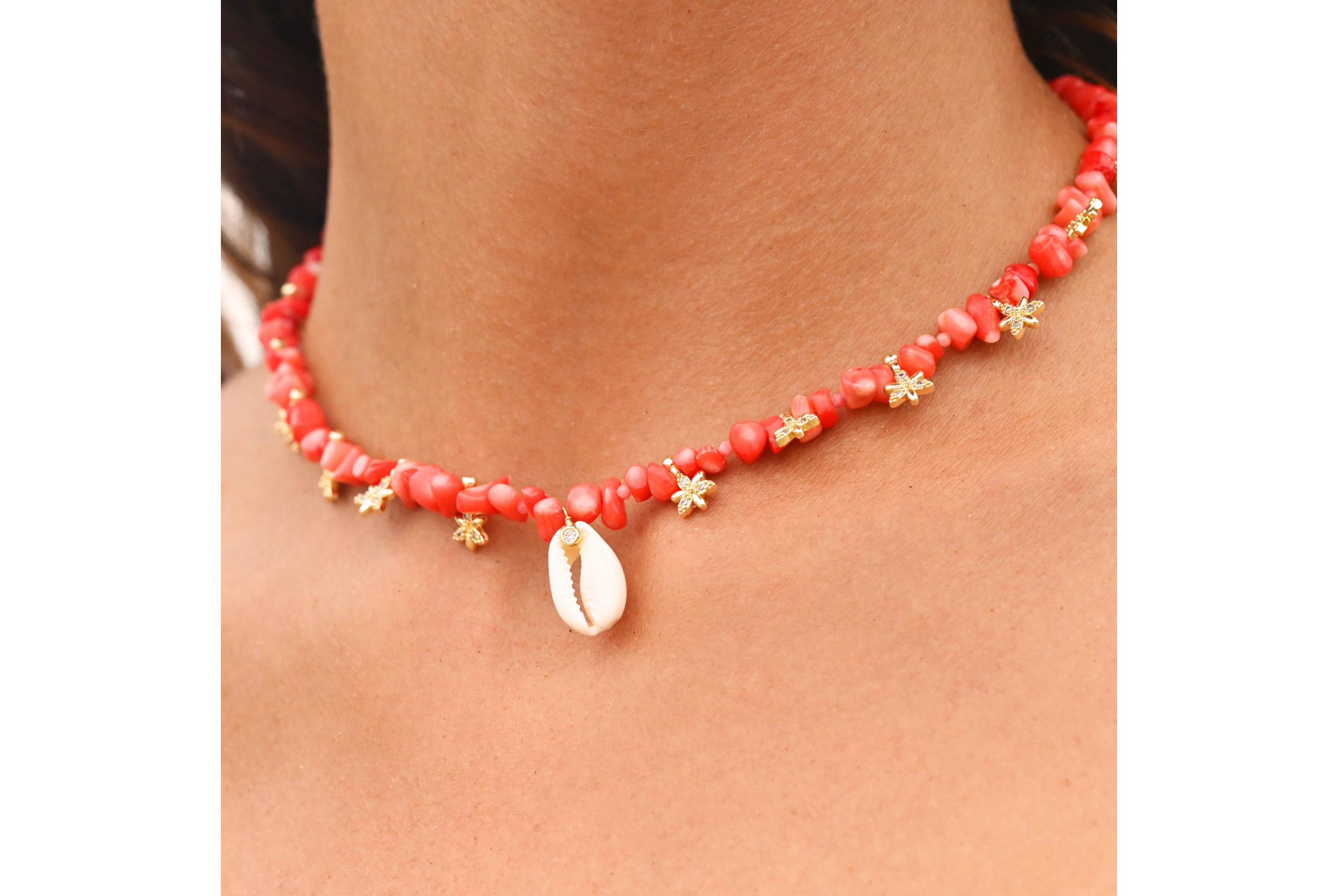 Collier Papouasy Corail