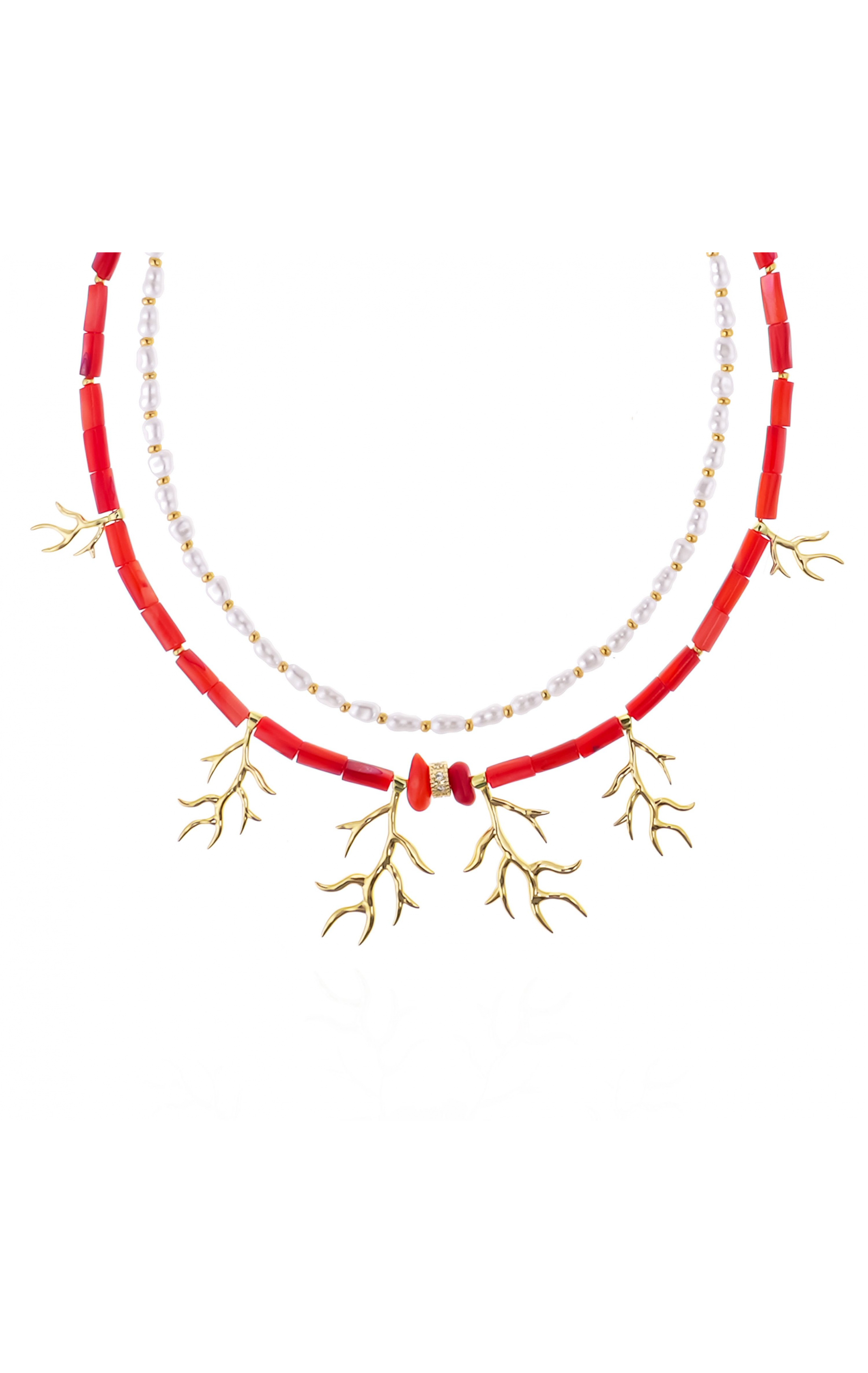 Collier Ecume Corail