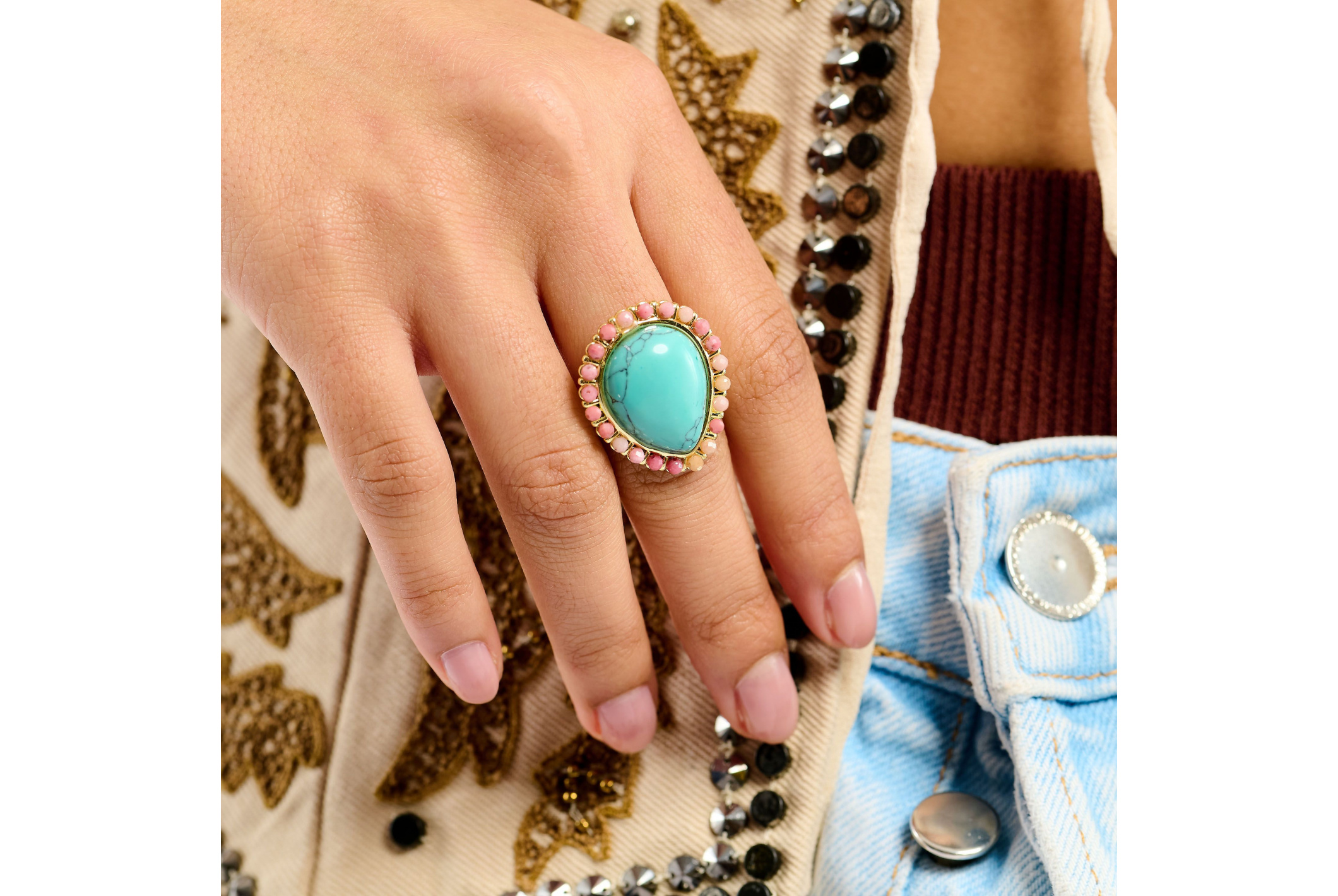 Hipanema Bague Paraty Turquoise
